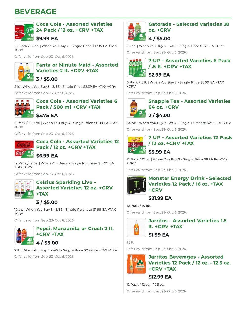 Northgate Market Weekly Ad September 23 - October 6, 2026
