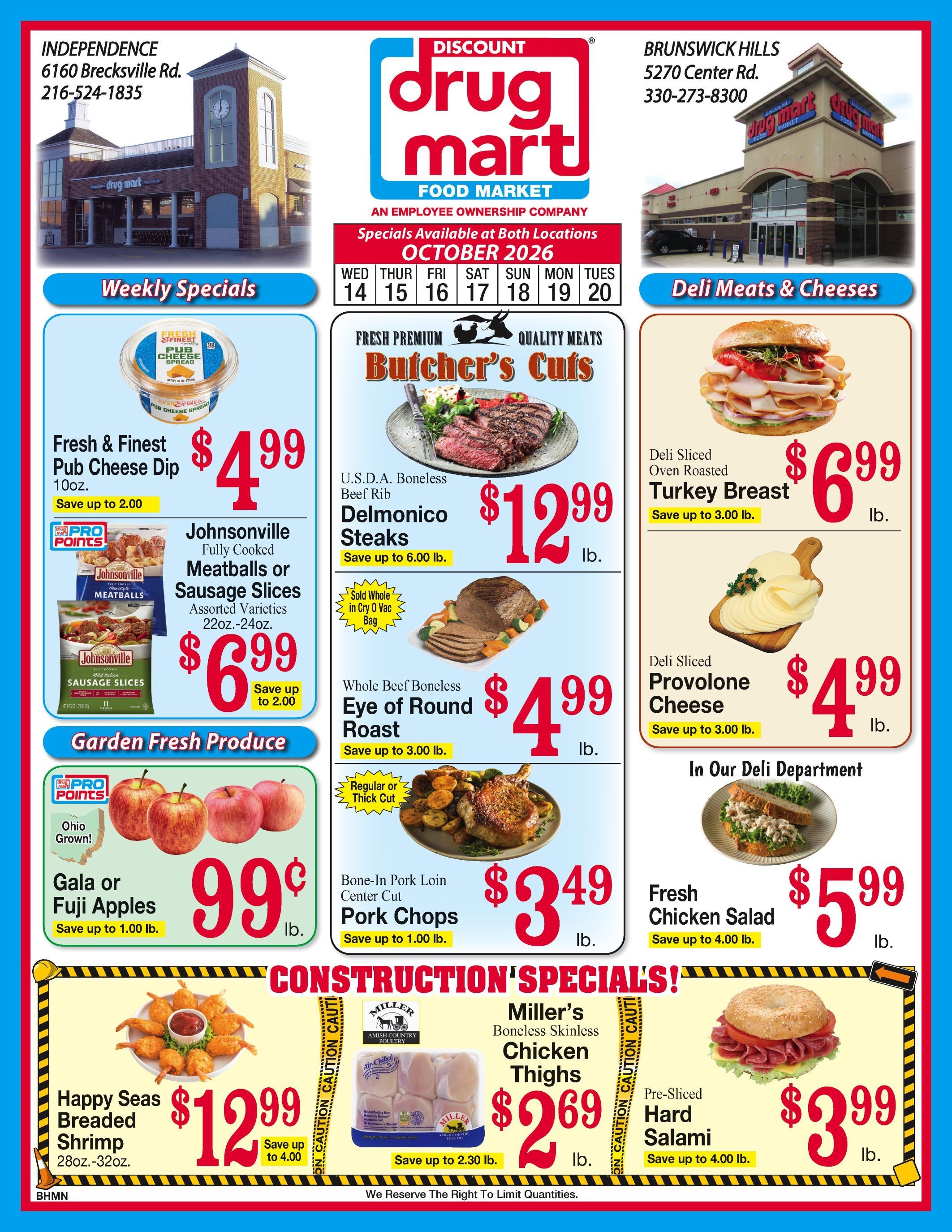 Discount Drug Mart (Ohio) Weekly Ad October 14 - 20, 2026