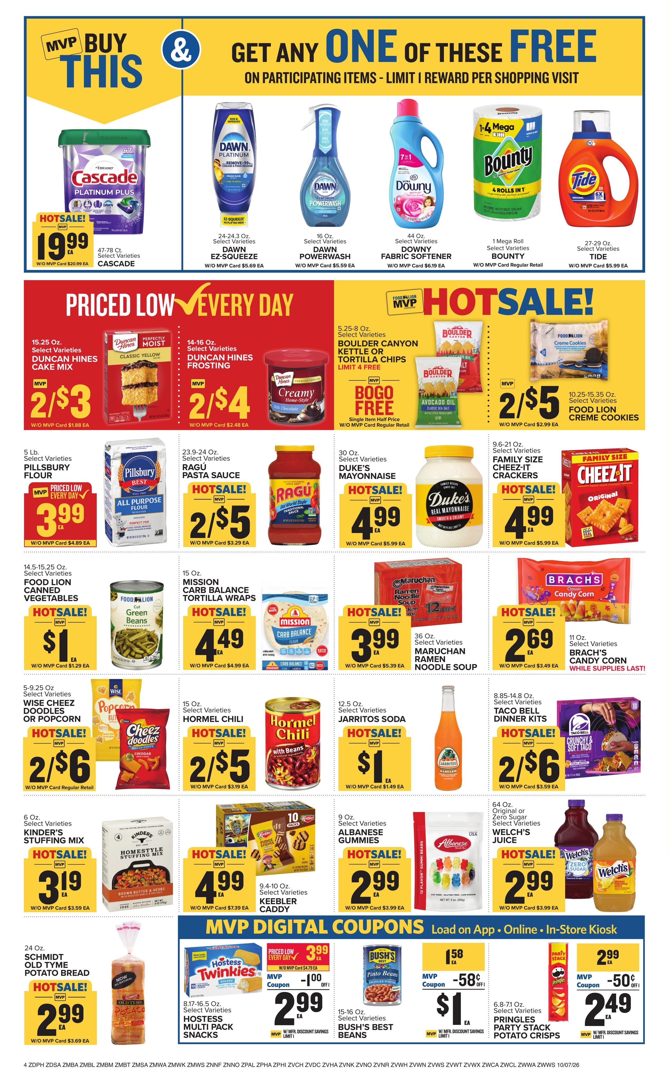 Food Lion (Alexandria Area, VA) Weekly Ad October 7 - 13, 2026