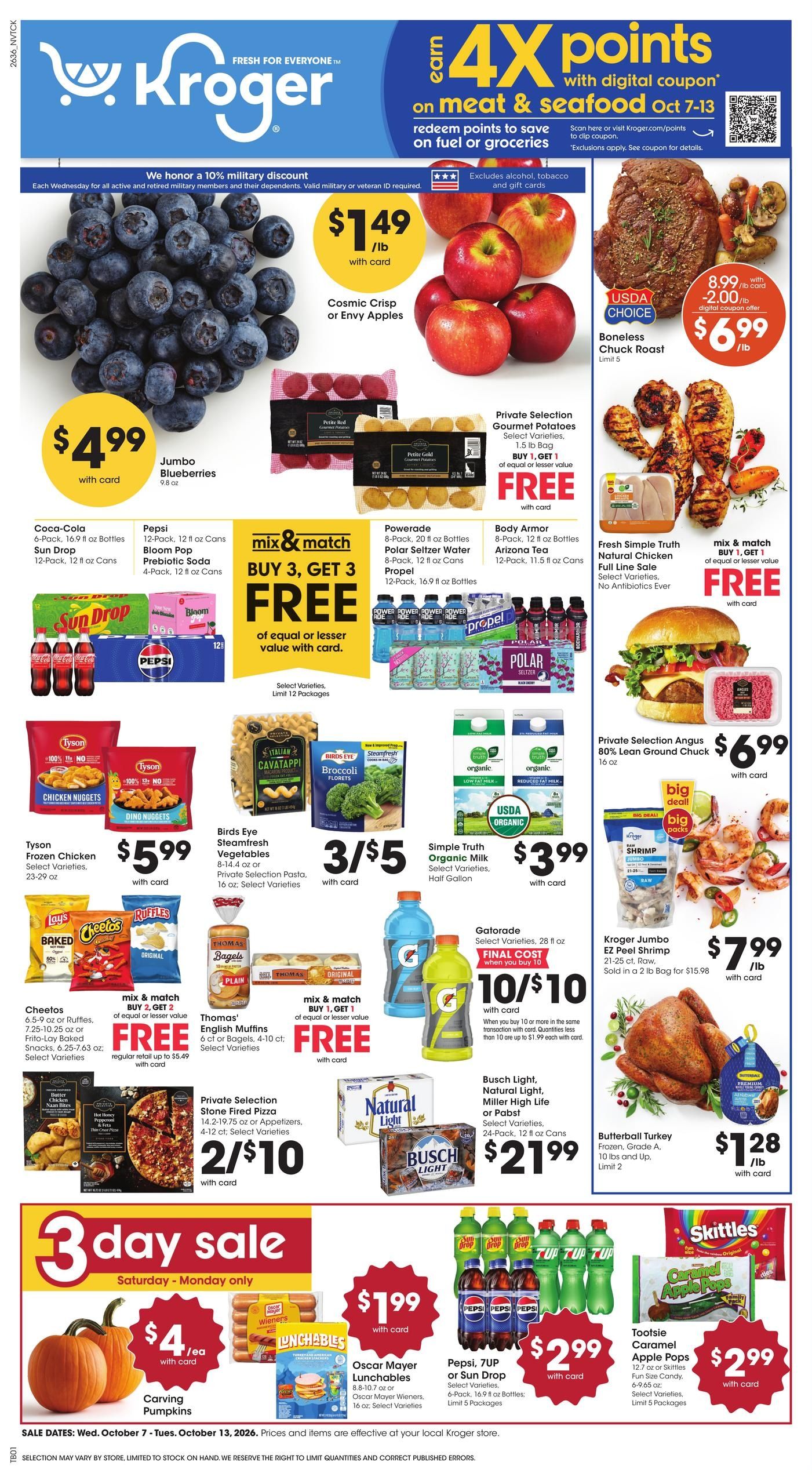 Kroger (Clarksville Area, TN) Weekly Ad October 7 - 13, 2026