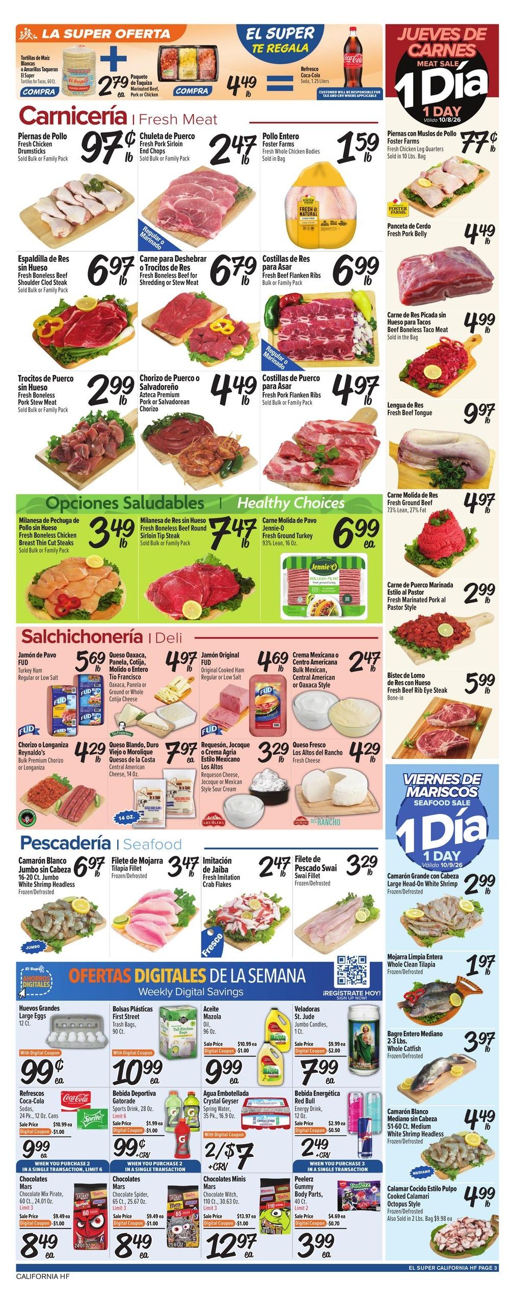El Super (Anza Area, CA) Weekly Ad October 7 - 13, 2026