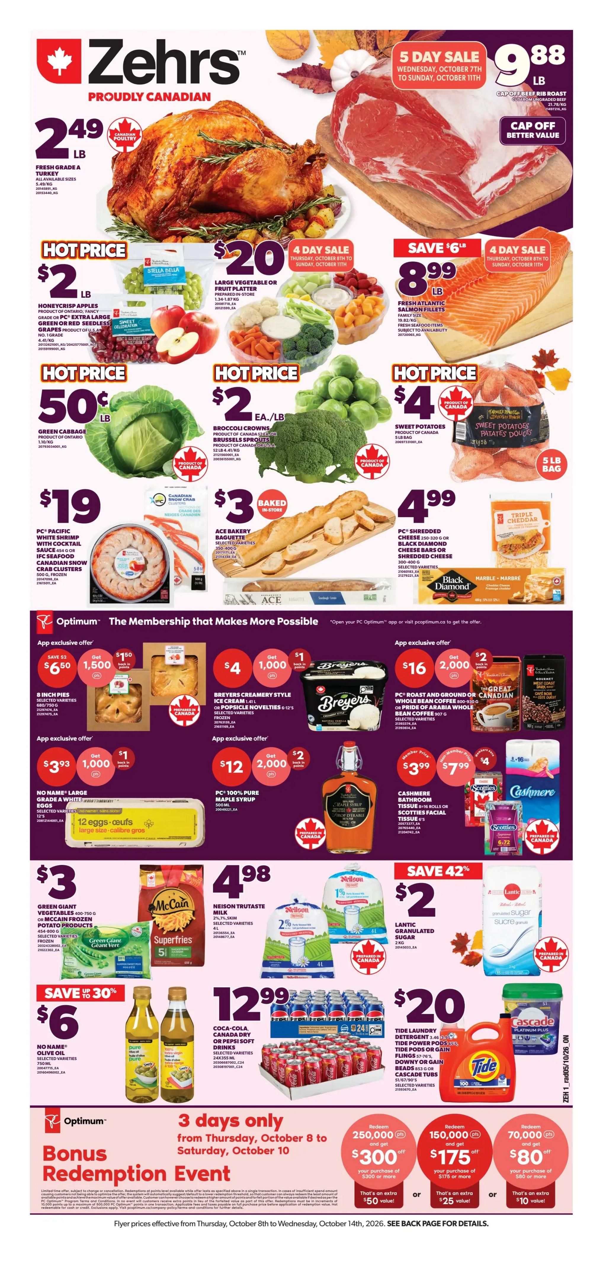 Zehrs Flyer October 8 to 14