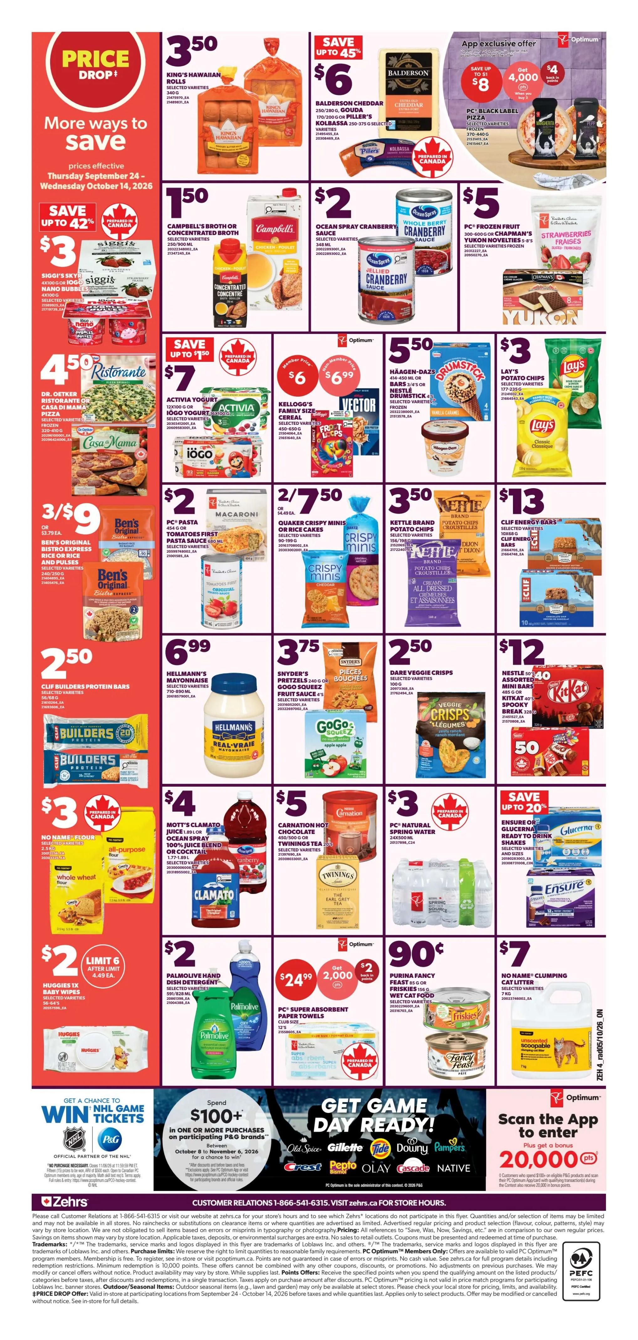 Zehrs Flyer October 8 to 14