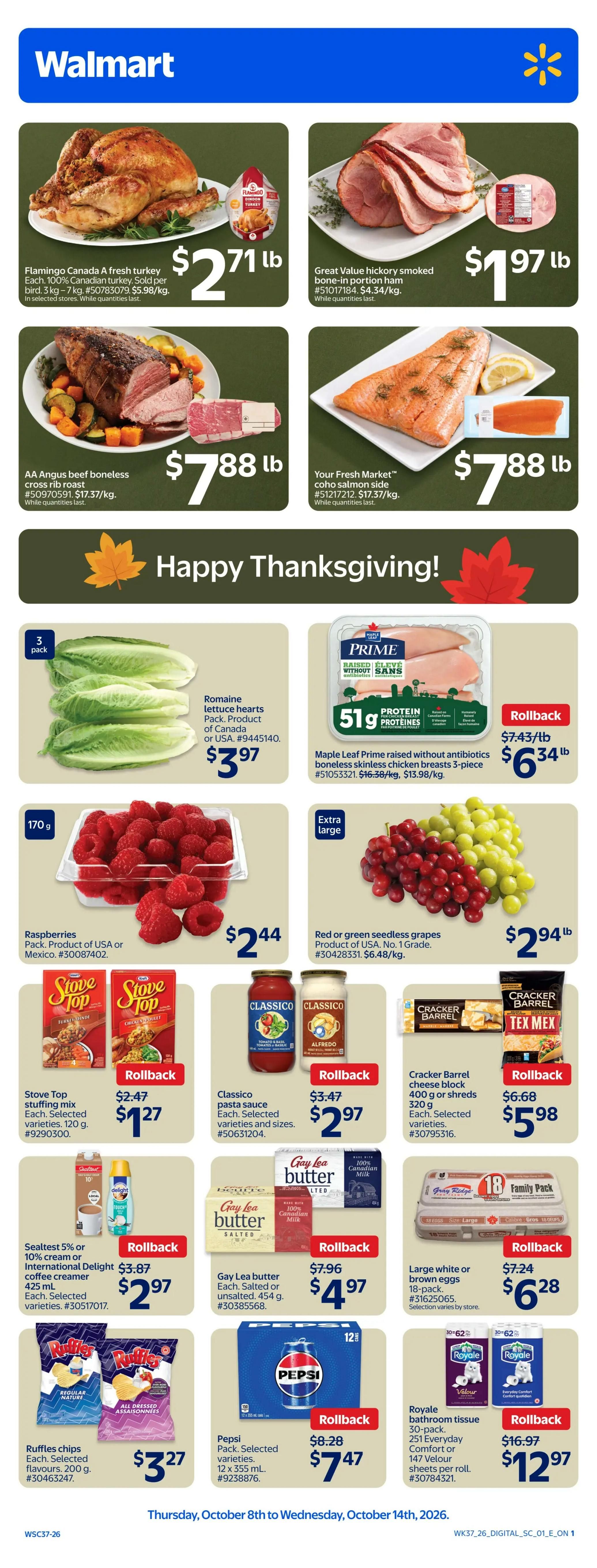 Walmart (ON) Flyer October 8 to 14
