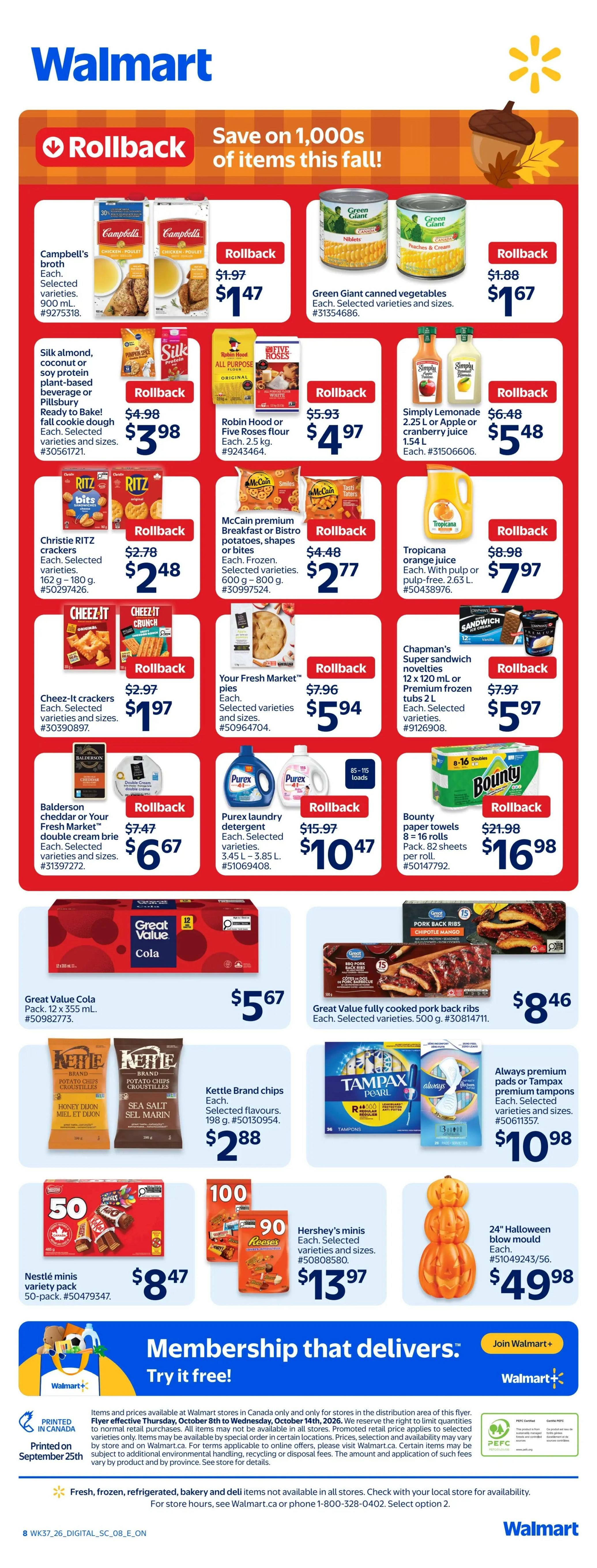 Walmart (ON) Flyer October 8 to 14