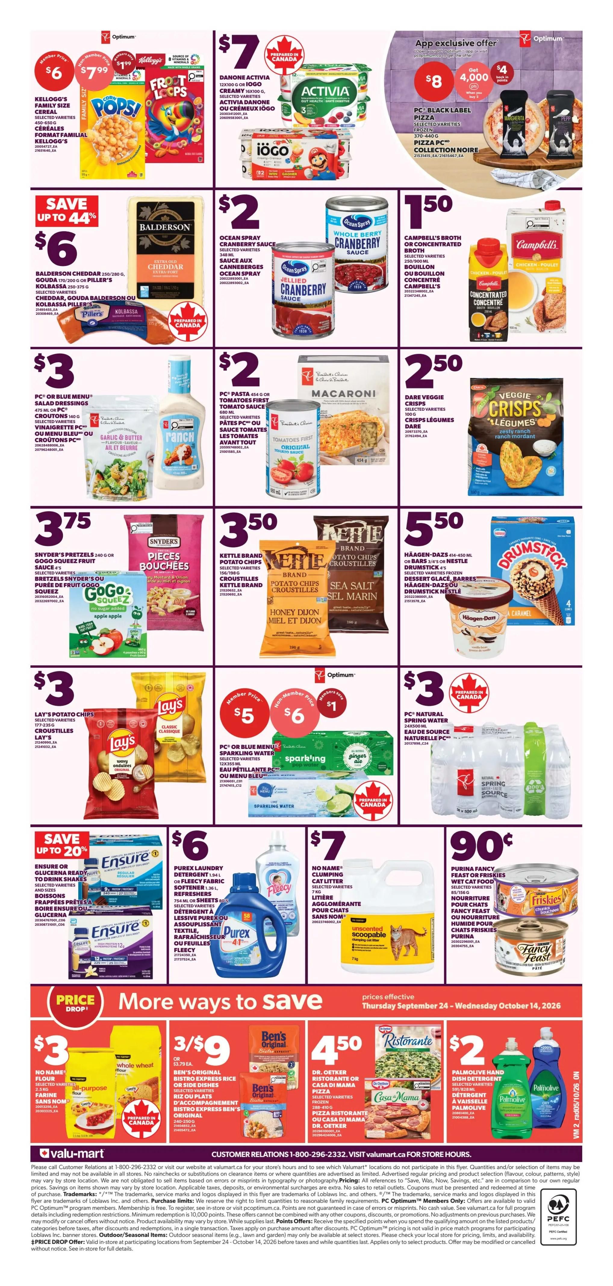 Valu-mart Flyer October 8 to 14