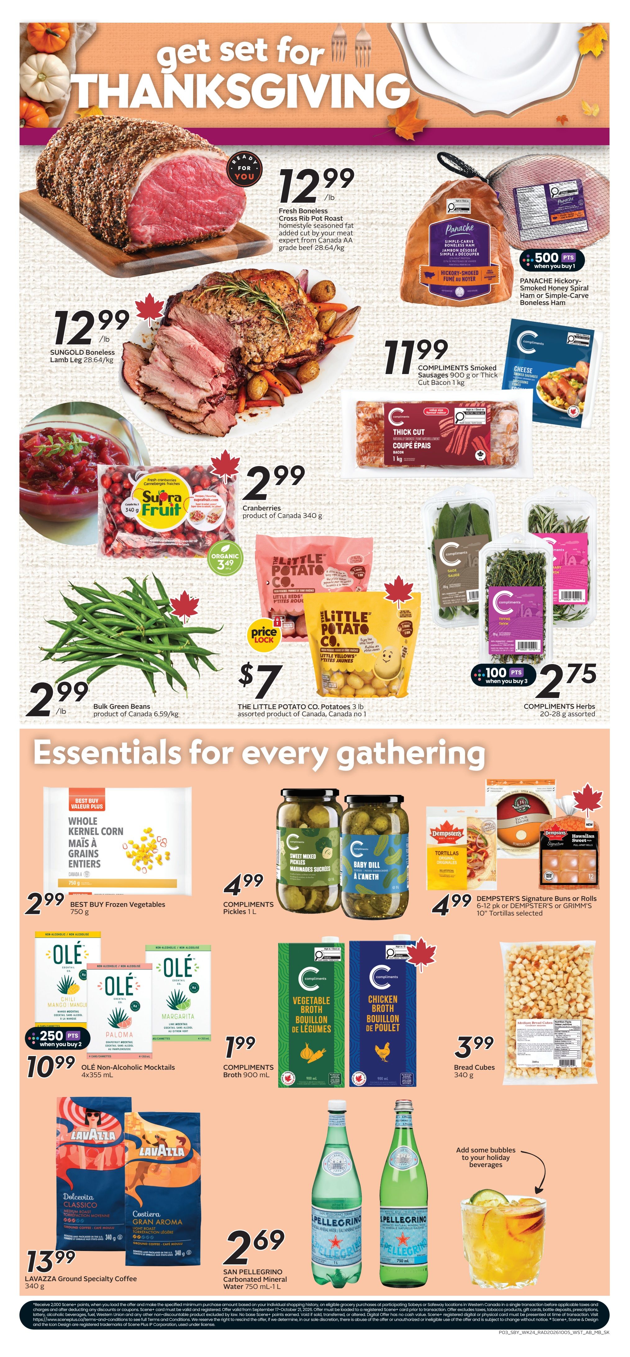 Sobeys/Safeway (MB) Flyer October 8 to 14