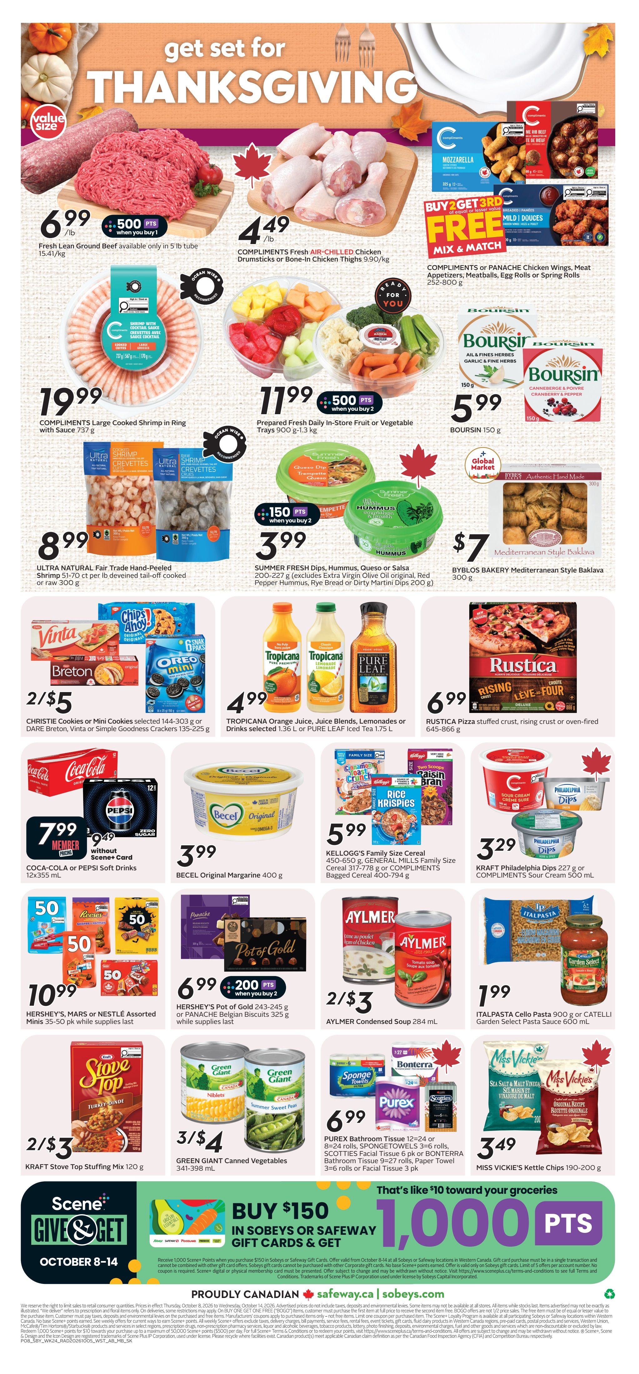 Sobeys/Safeway (SK) Flyer October 8 to 14