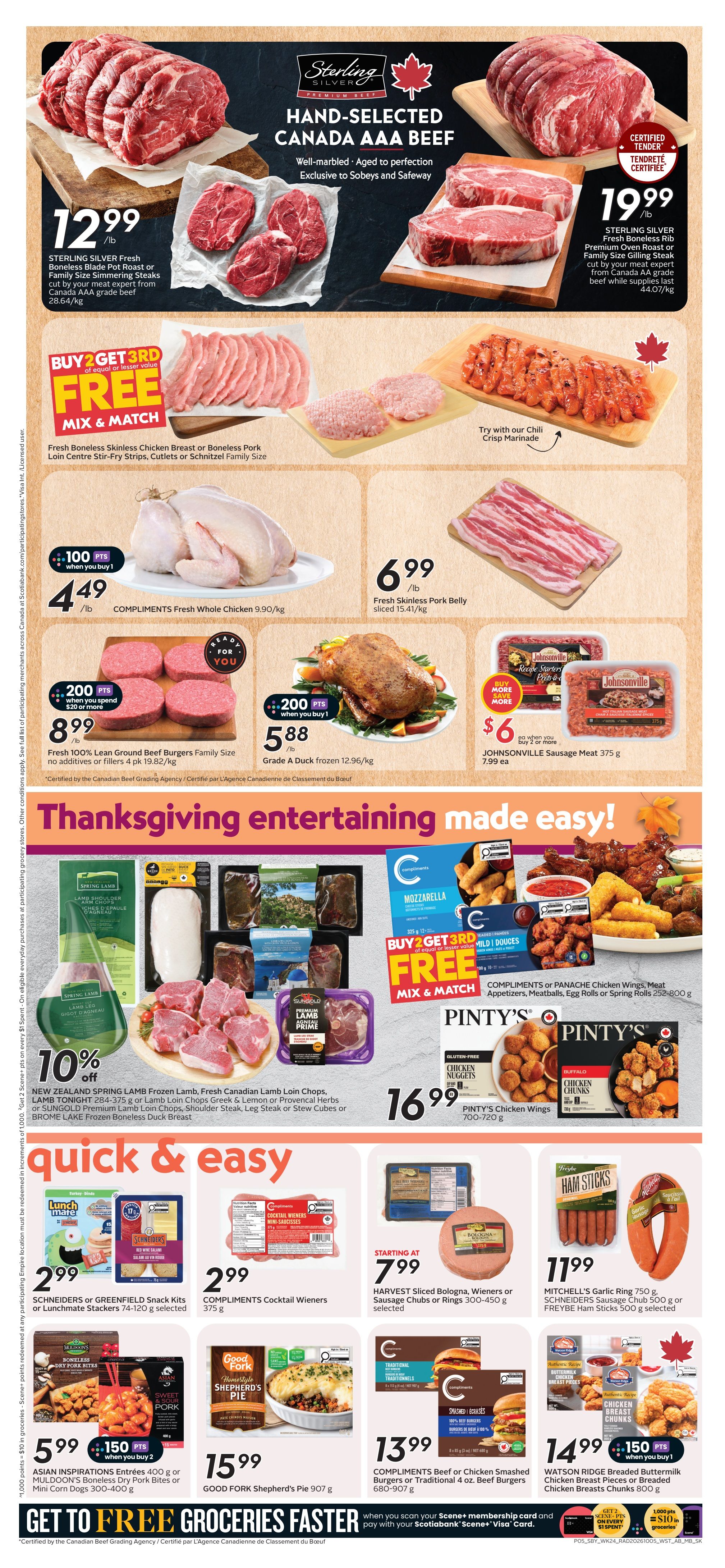 Sobeys/Safeway (SK) Flyer October 8 to 14