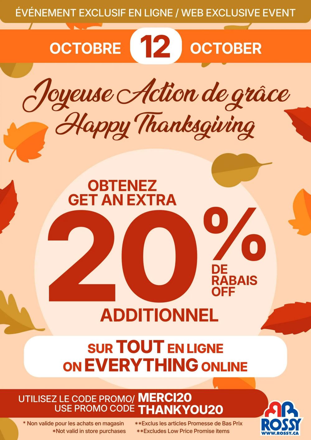 Rossy Flyer October 8 to 14