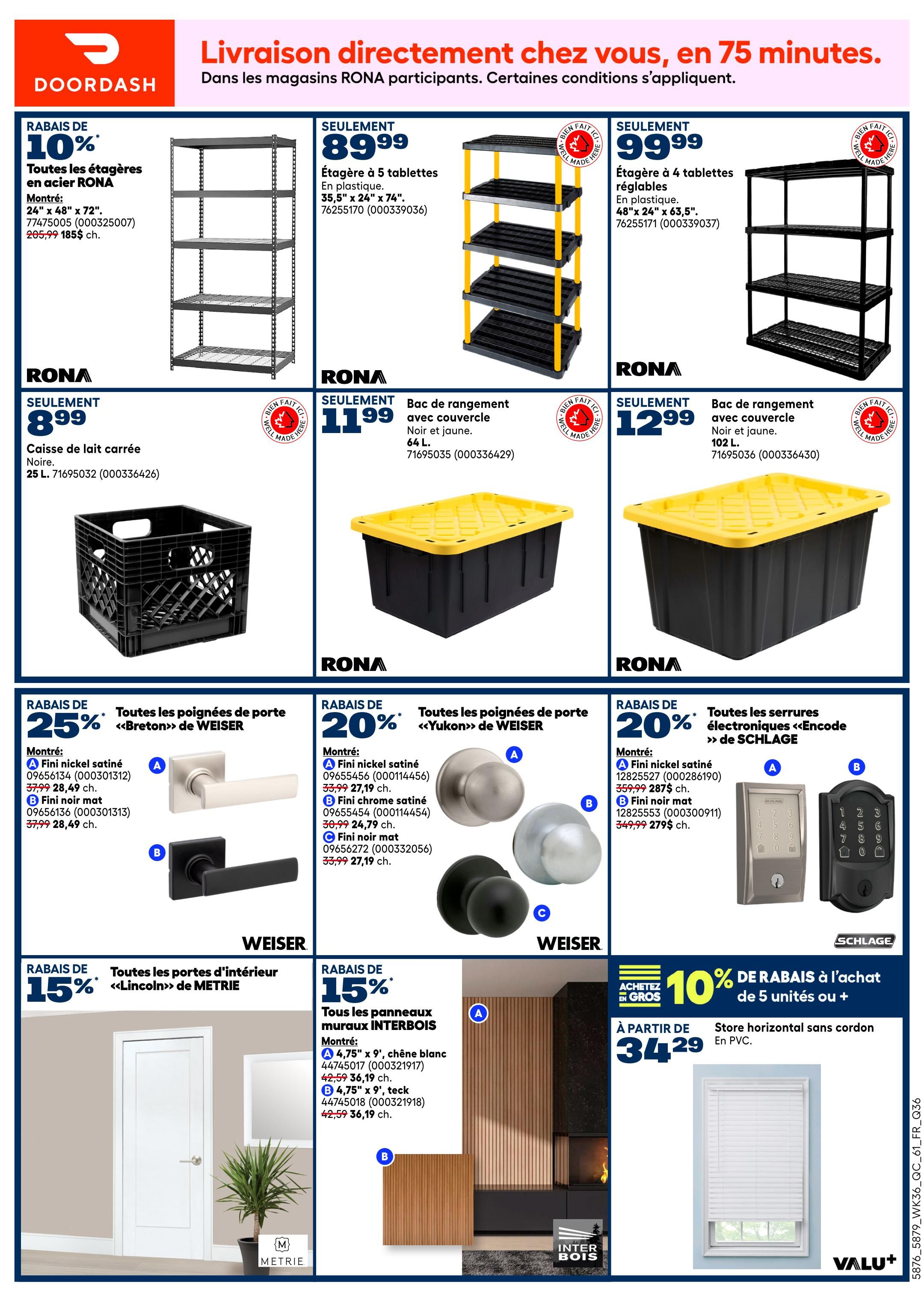 Rona & Rona+ (QC) Flyer October 8 to 14
