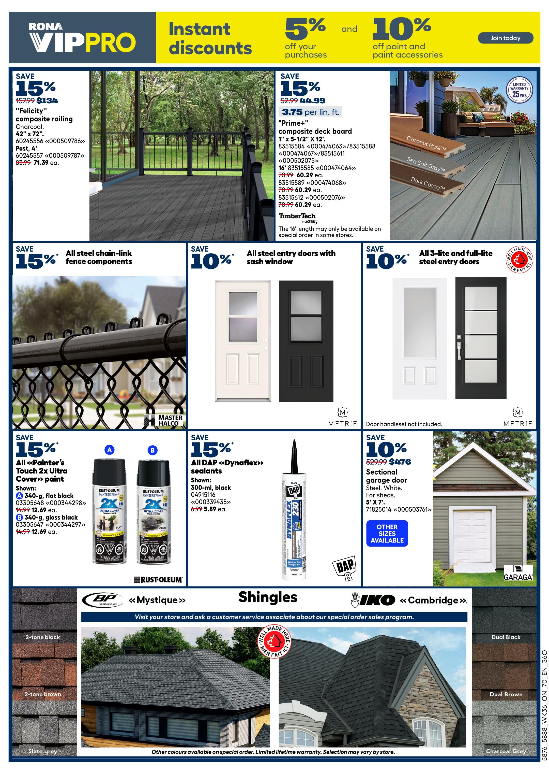 Rona & Rona+ (ON) Flyer October 8 to 14