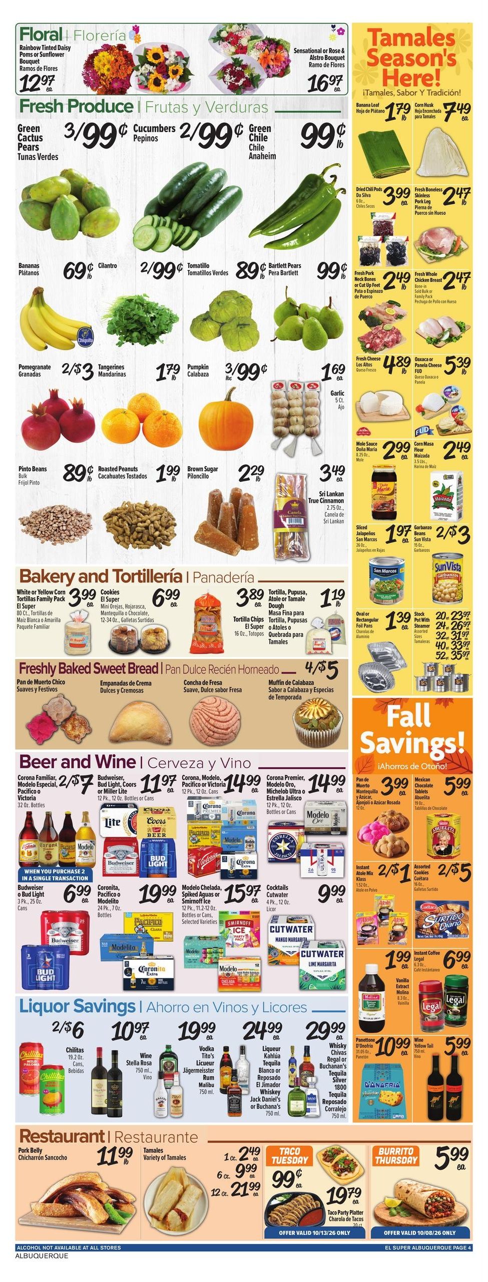 El Super (Albuquerque-Rio Rancho Area, NM) Weekly Ad October 7 - 13, 2026