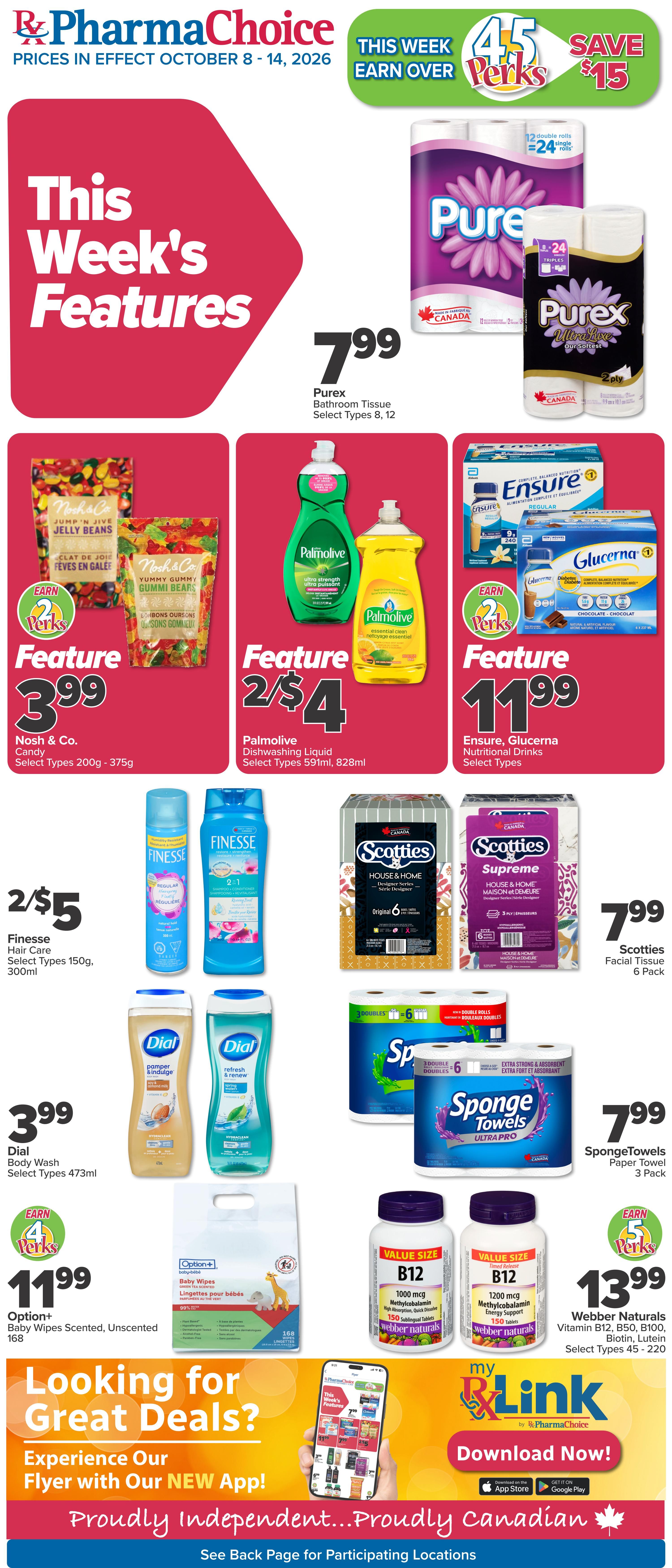 PharmaChoice (BC, AB, SK & MB) Flyer October 8 to 14