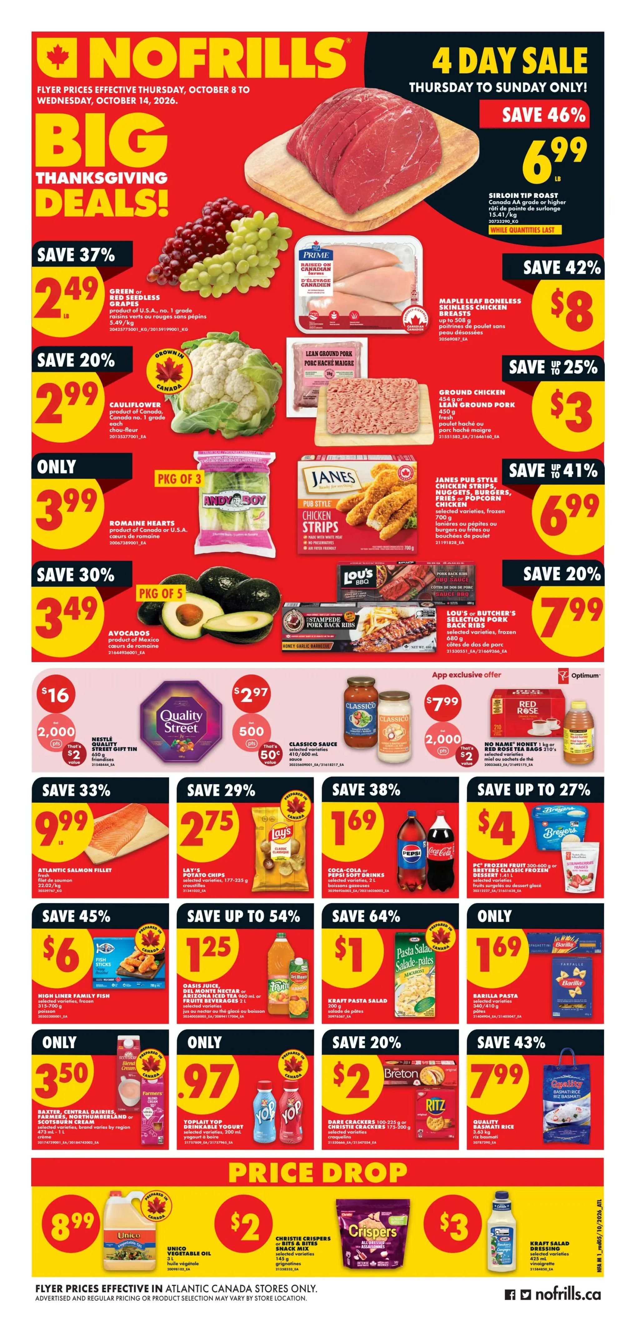 No Frills (Atlantic) Flyer October 8 to 14