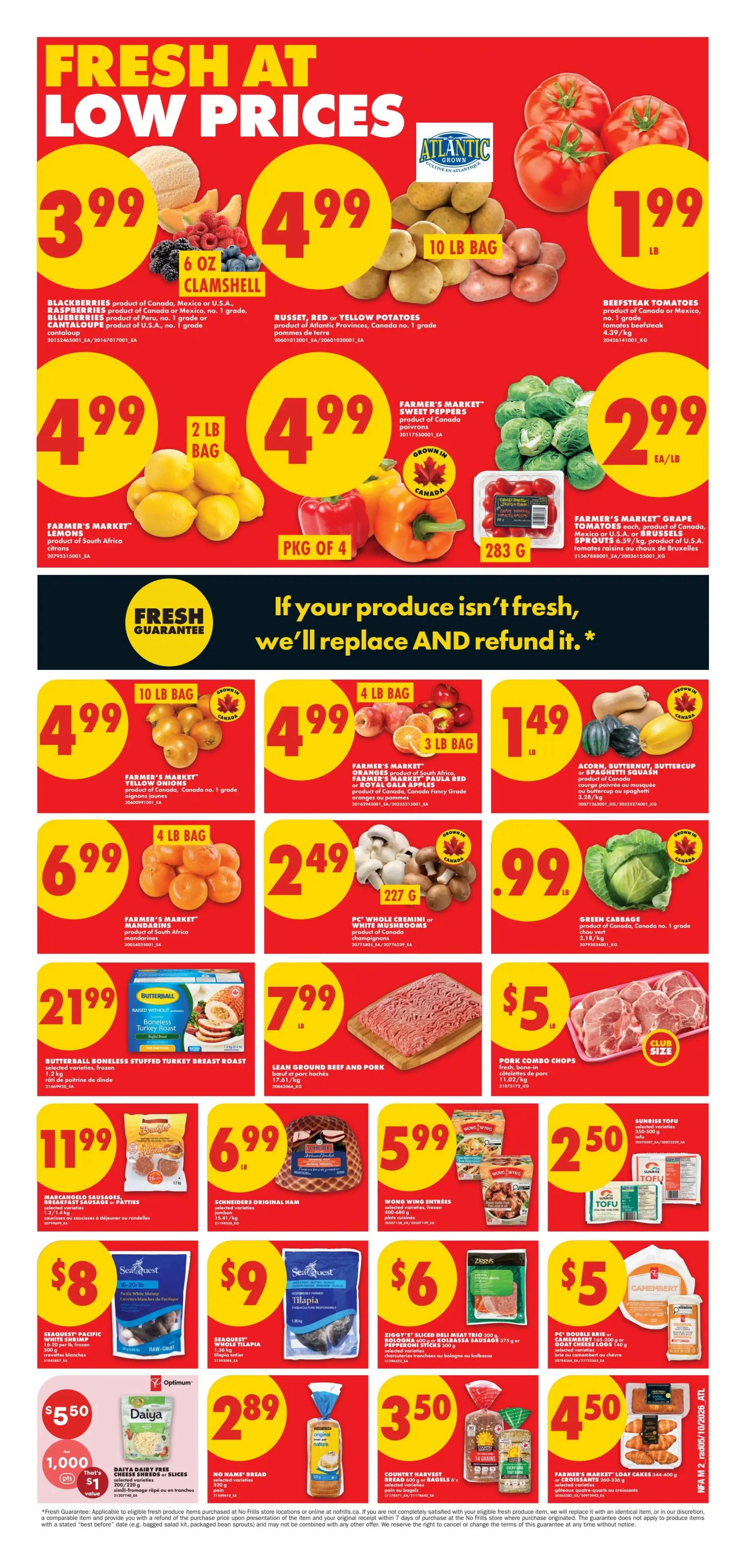 No Frills (Atlantic) Flyer October 8 to 14