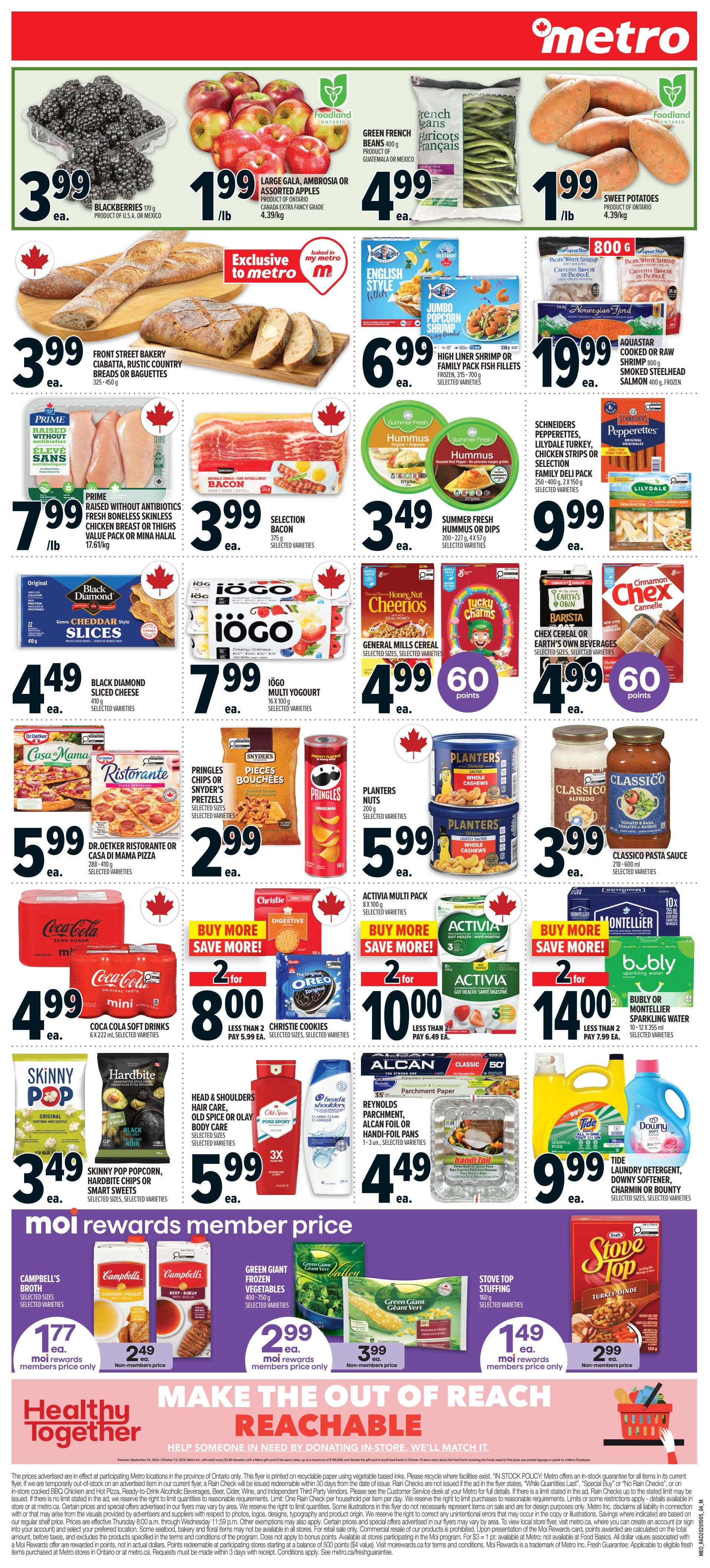 Metro (ON) Flyer October 8 to 14