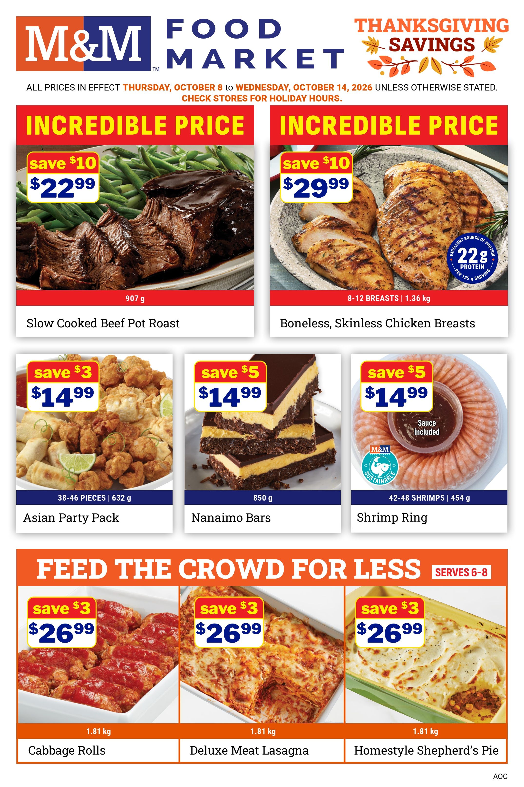 M&M Food Market (Atlantic, ON & West) Flyer October 8 to 14