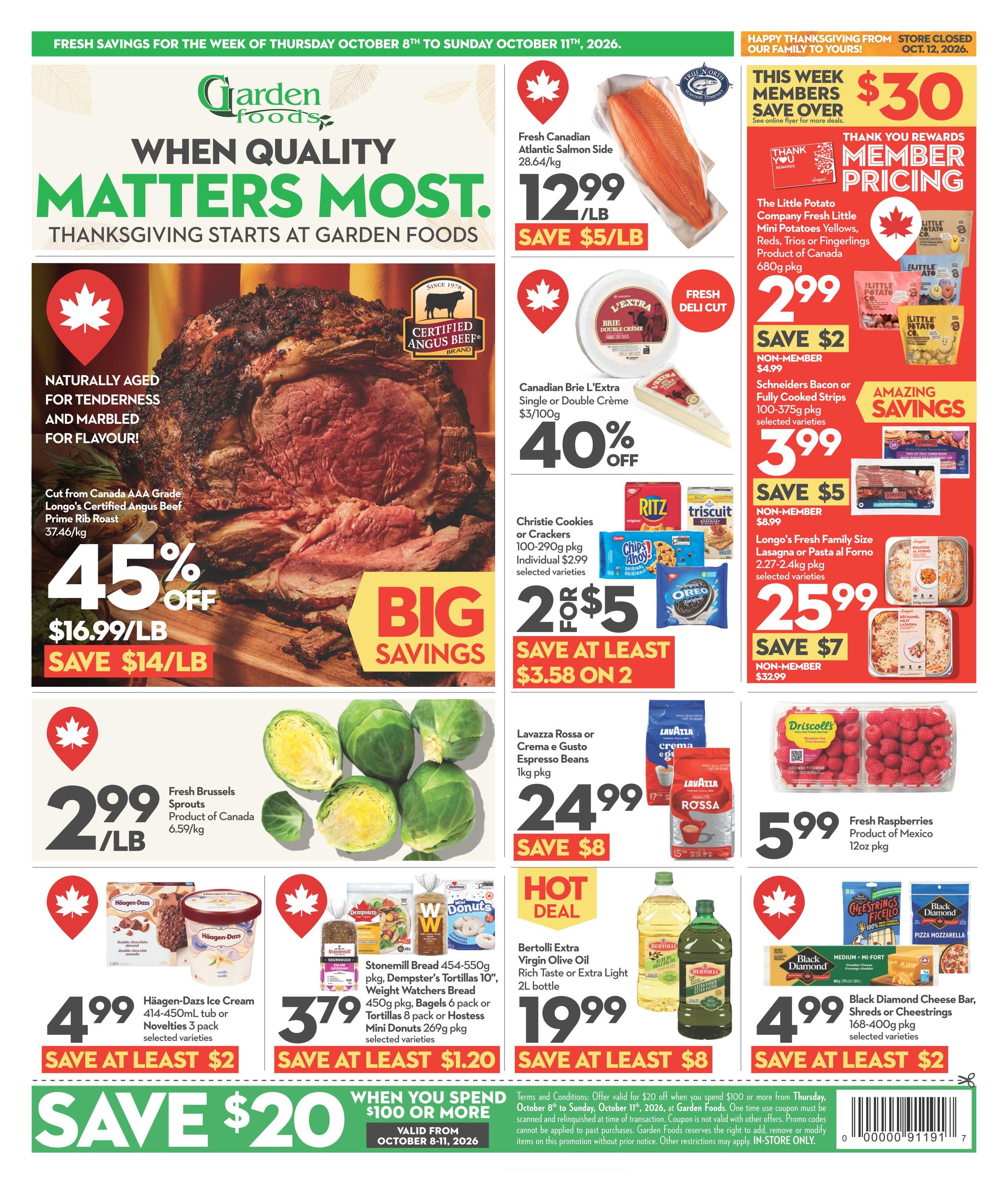 Garden Foods Flyer October 8 to 11