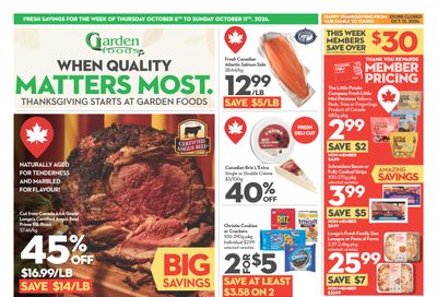 Garden Foods Flyer October 8 to 11