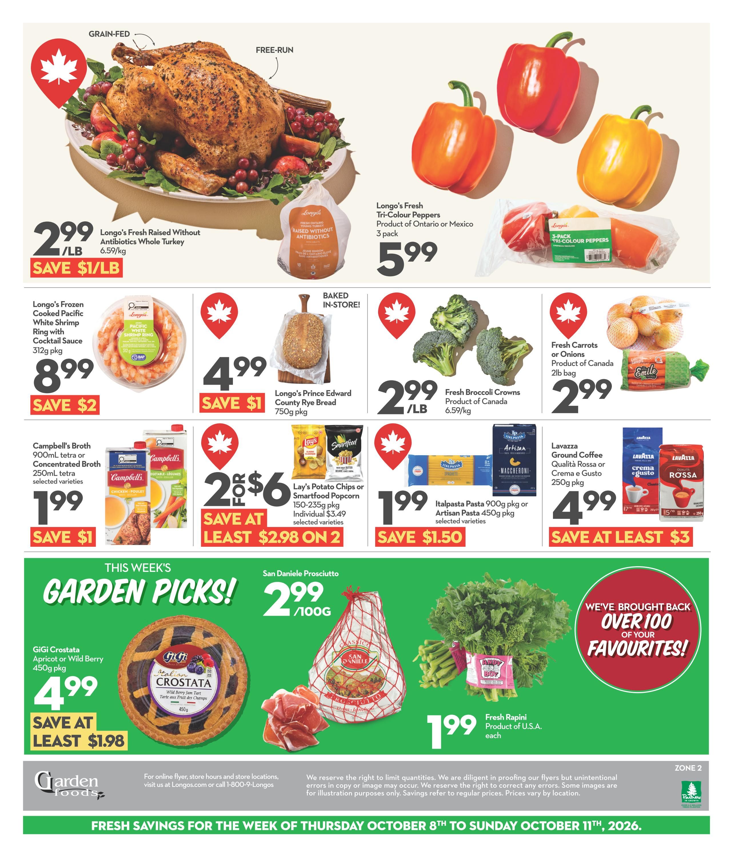 Garden Foods Flyer October 8 to 11