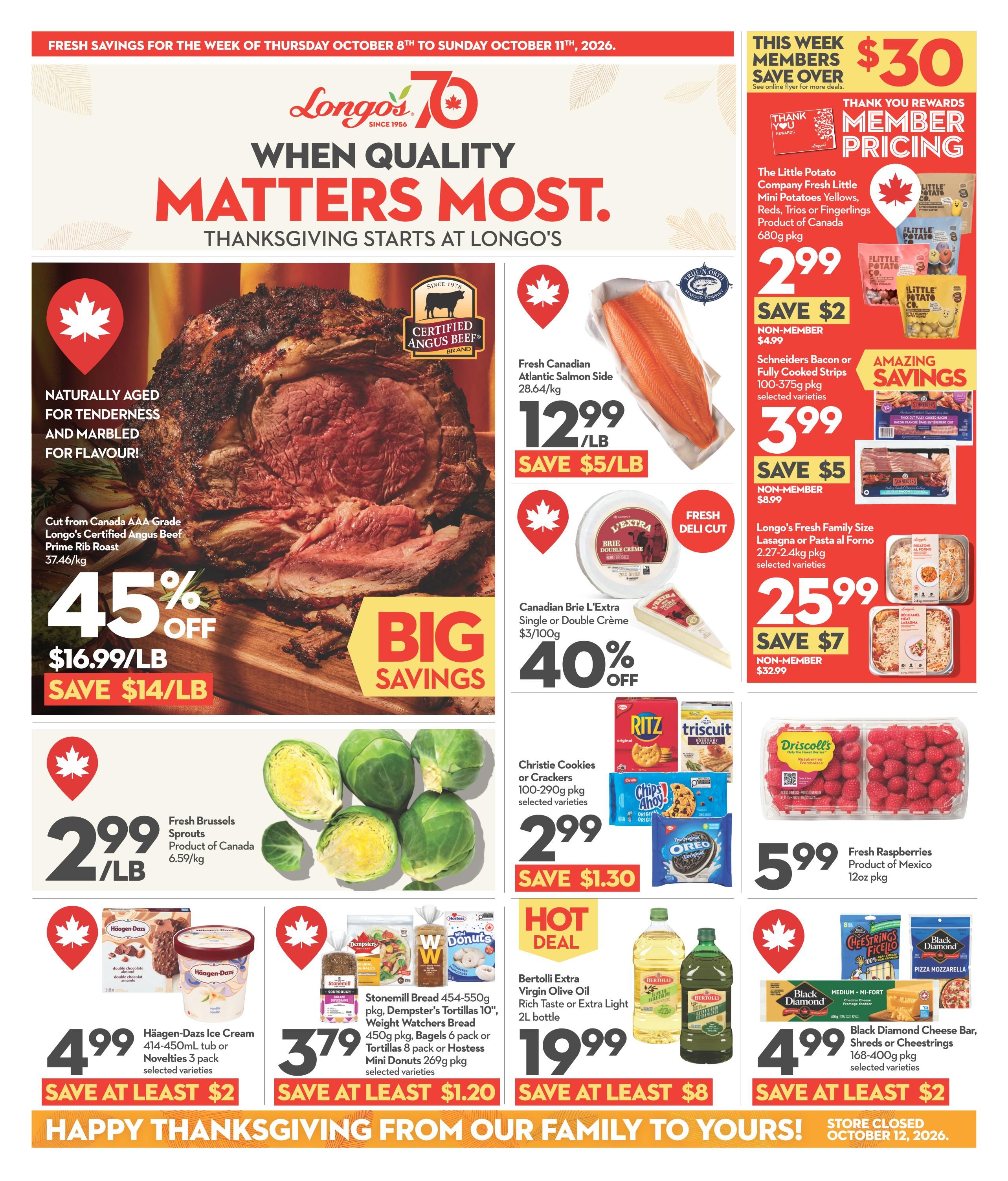 Longo's Flyer October 8 to 11