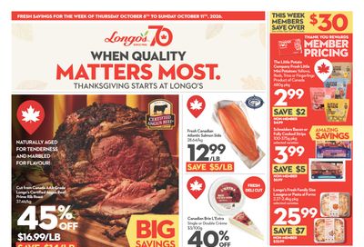 Longo's Flyer October 8 to 11