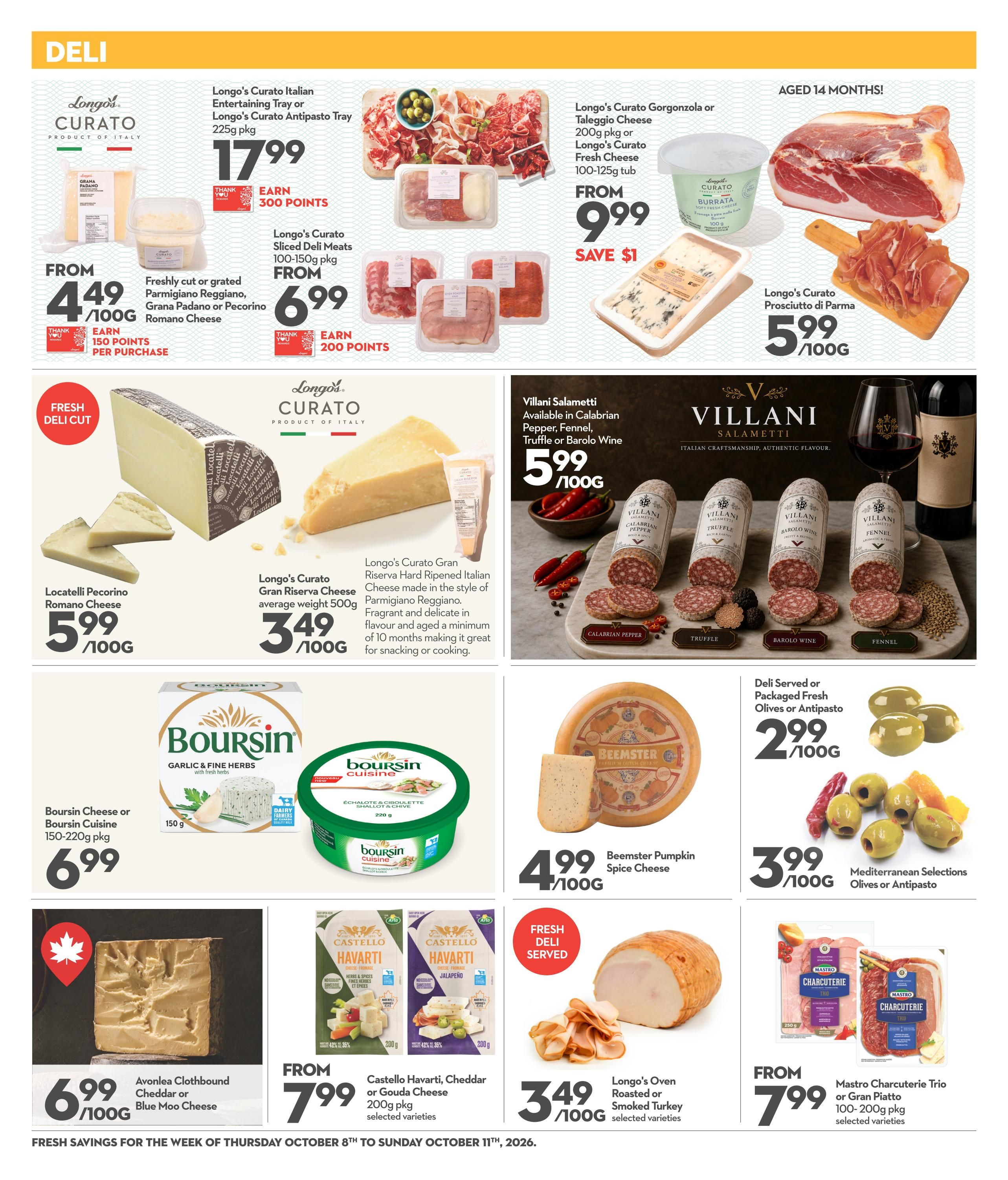 Longo's Flyer October 8 to 11