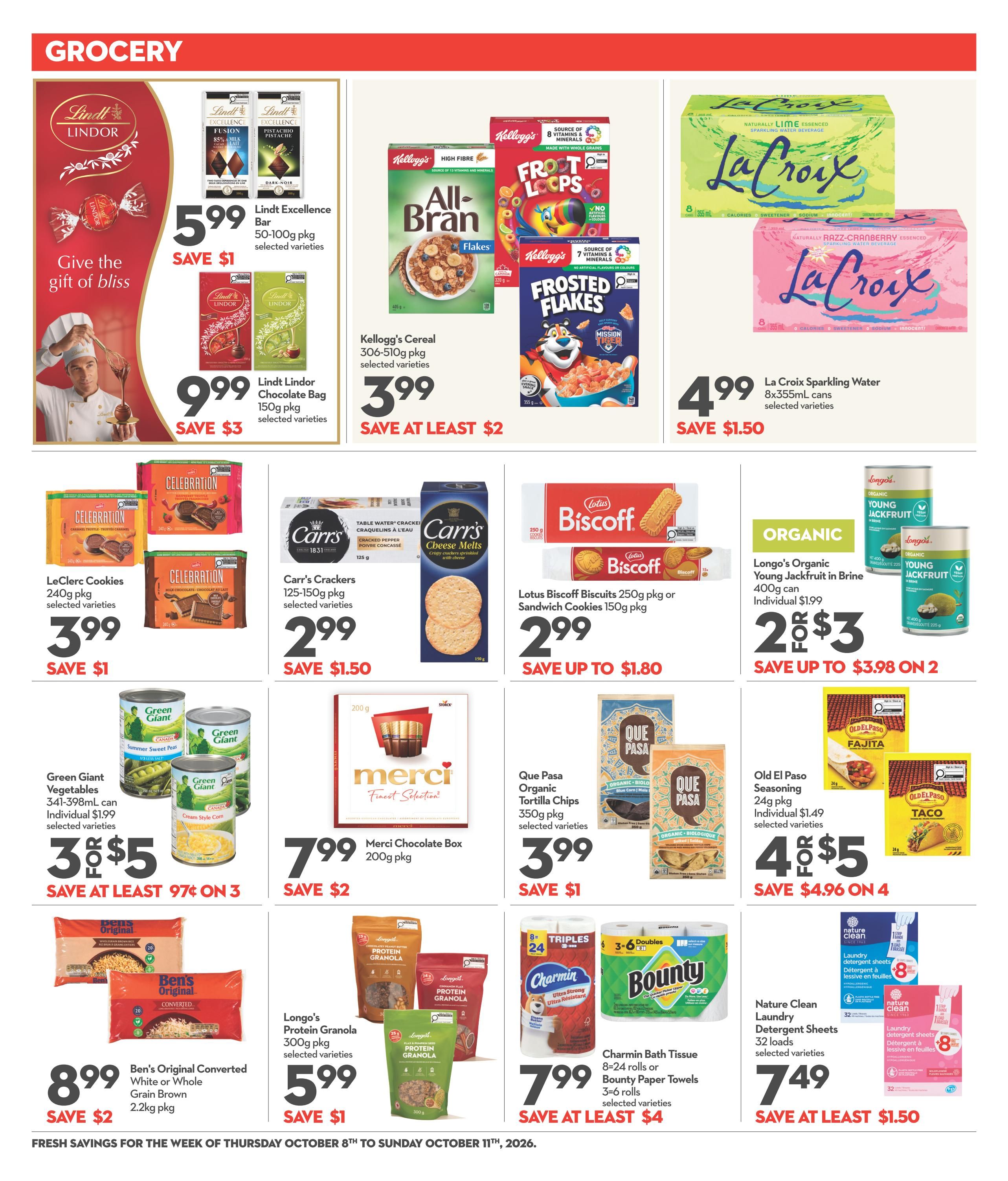 Longo's Flyer October 8 to 11
