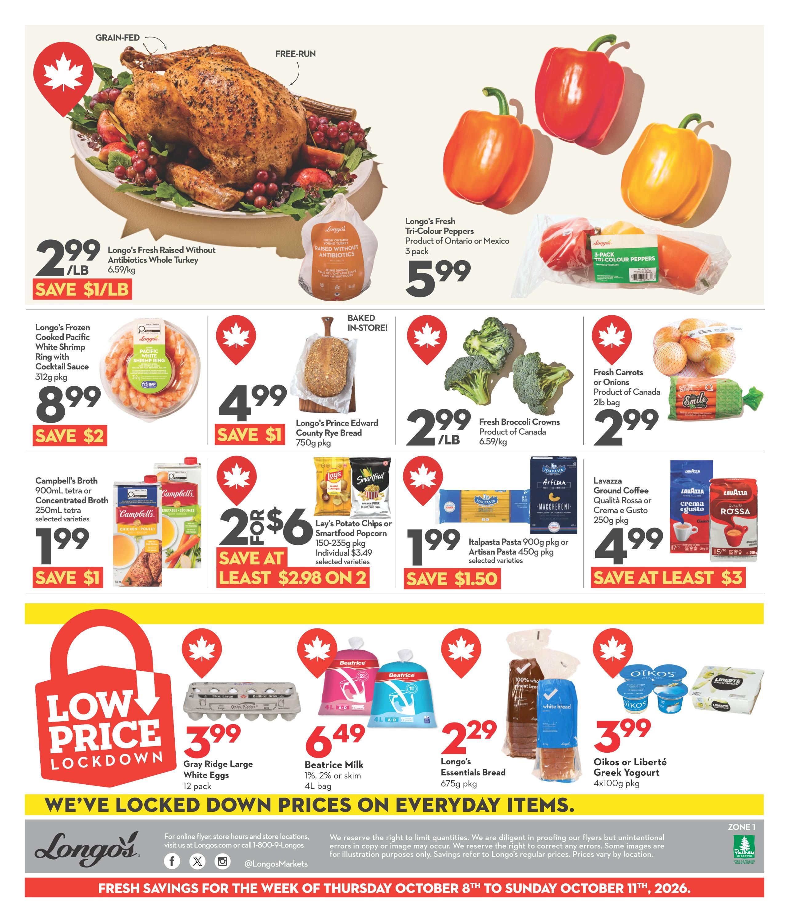 Longo's Flyer October 8 to 11