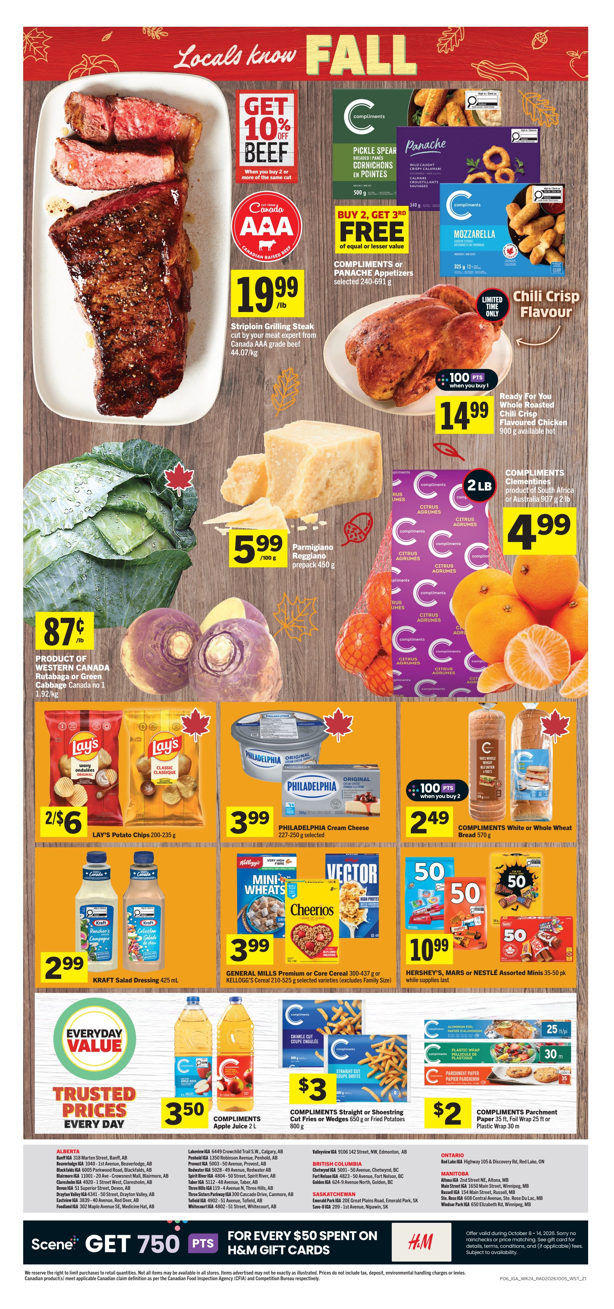 IGA (West) Flyer October 8 to 14