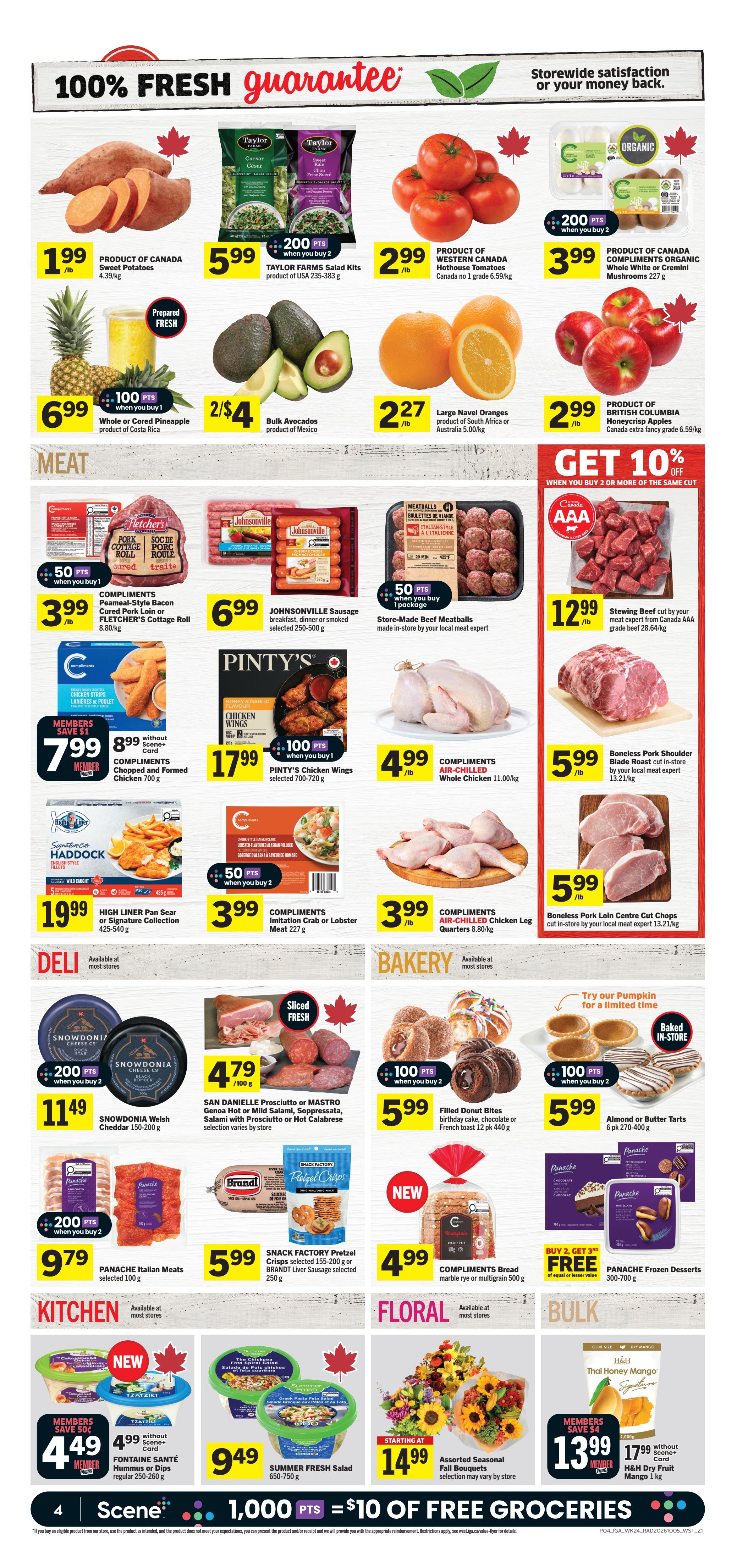 IGA (West) Flyer October 8 to 14