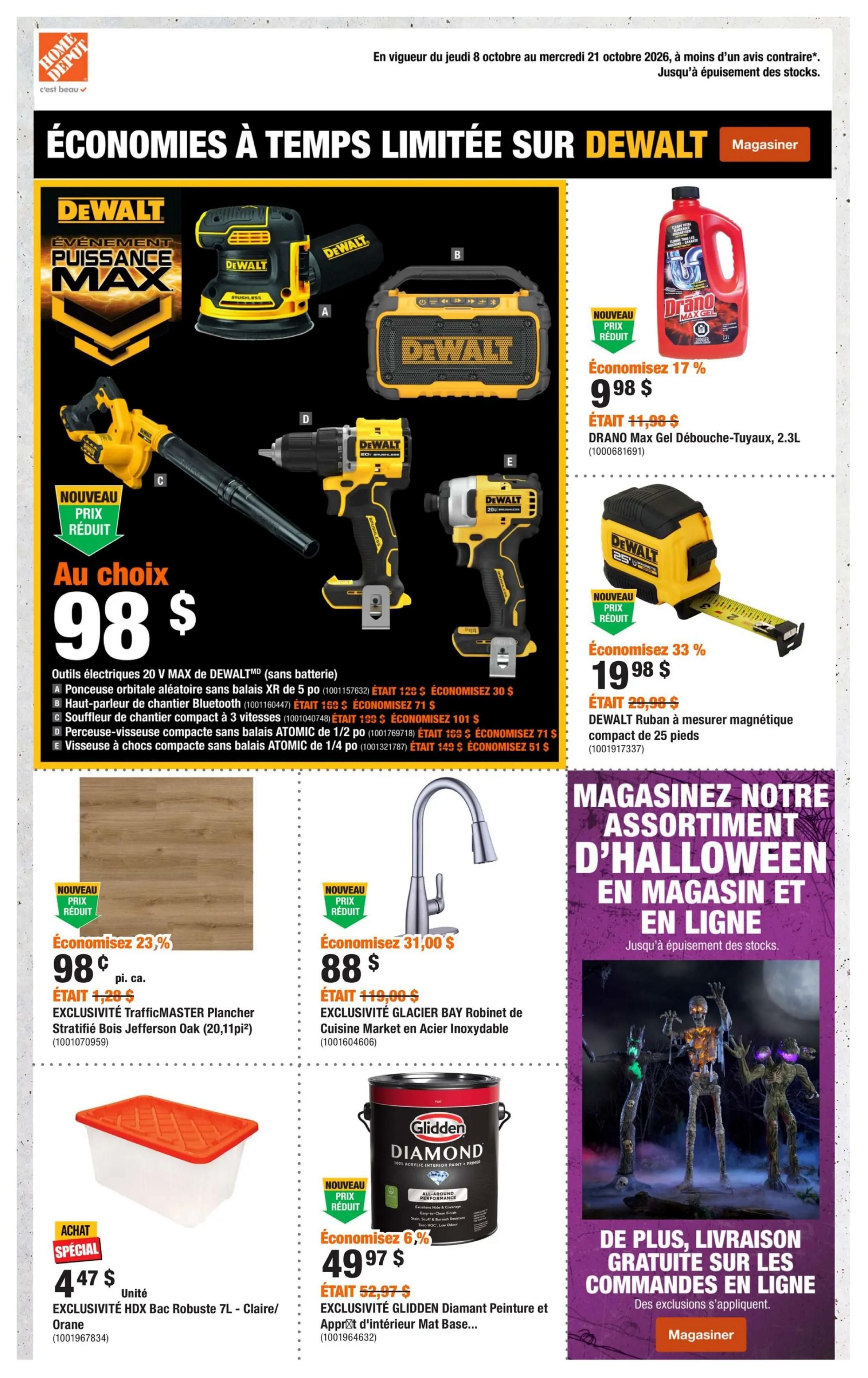 Home Depot (QC) Flyer October 8 to 21