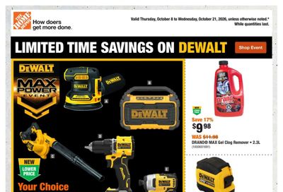 Home Depot (BC) Flyer October 8 to 21
