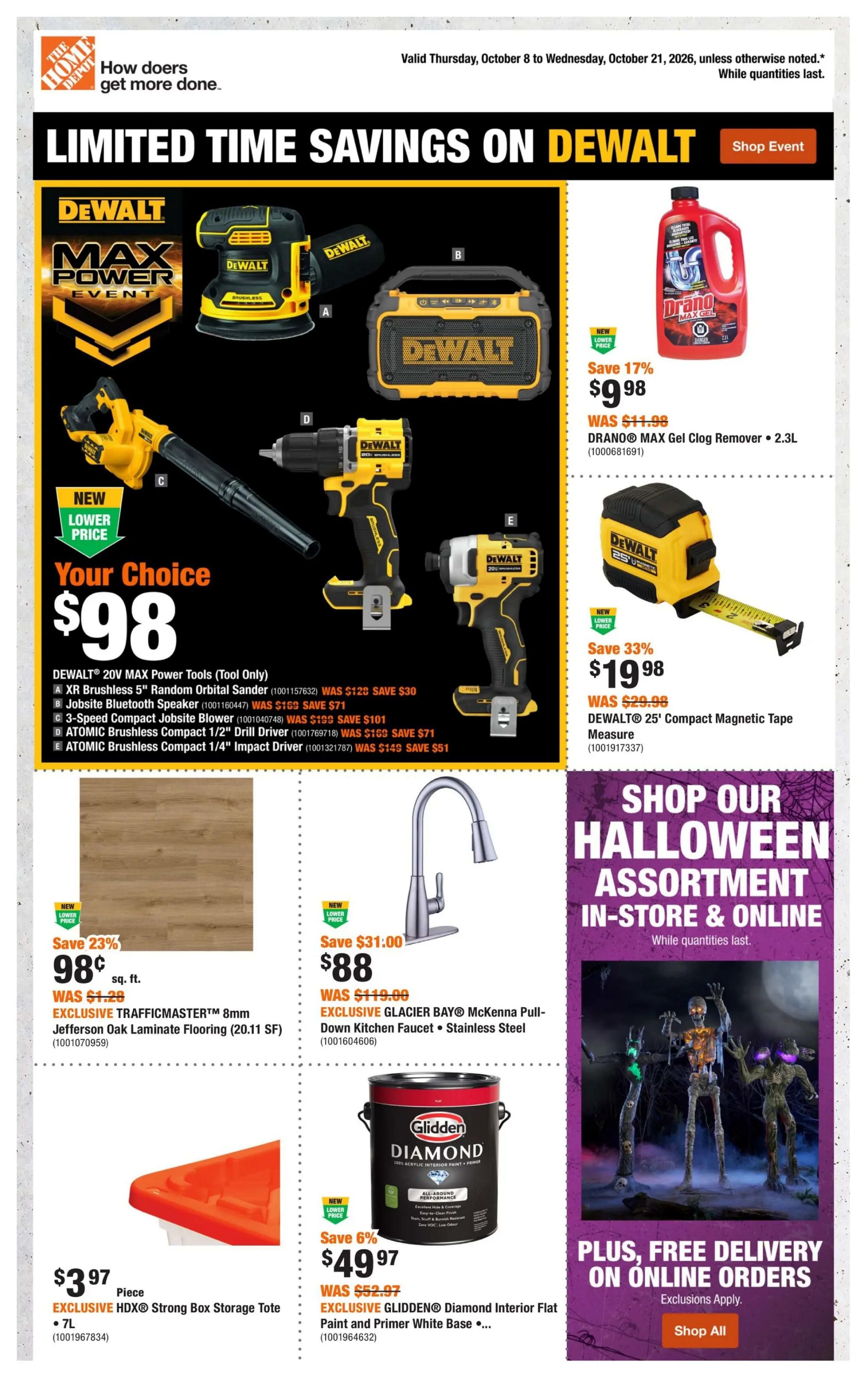 Home Depot (ON) Flyer October 8 to 21