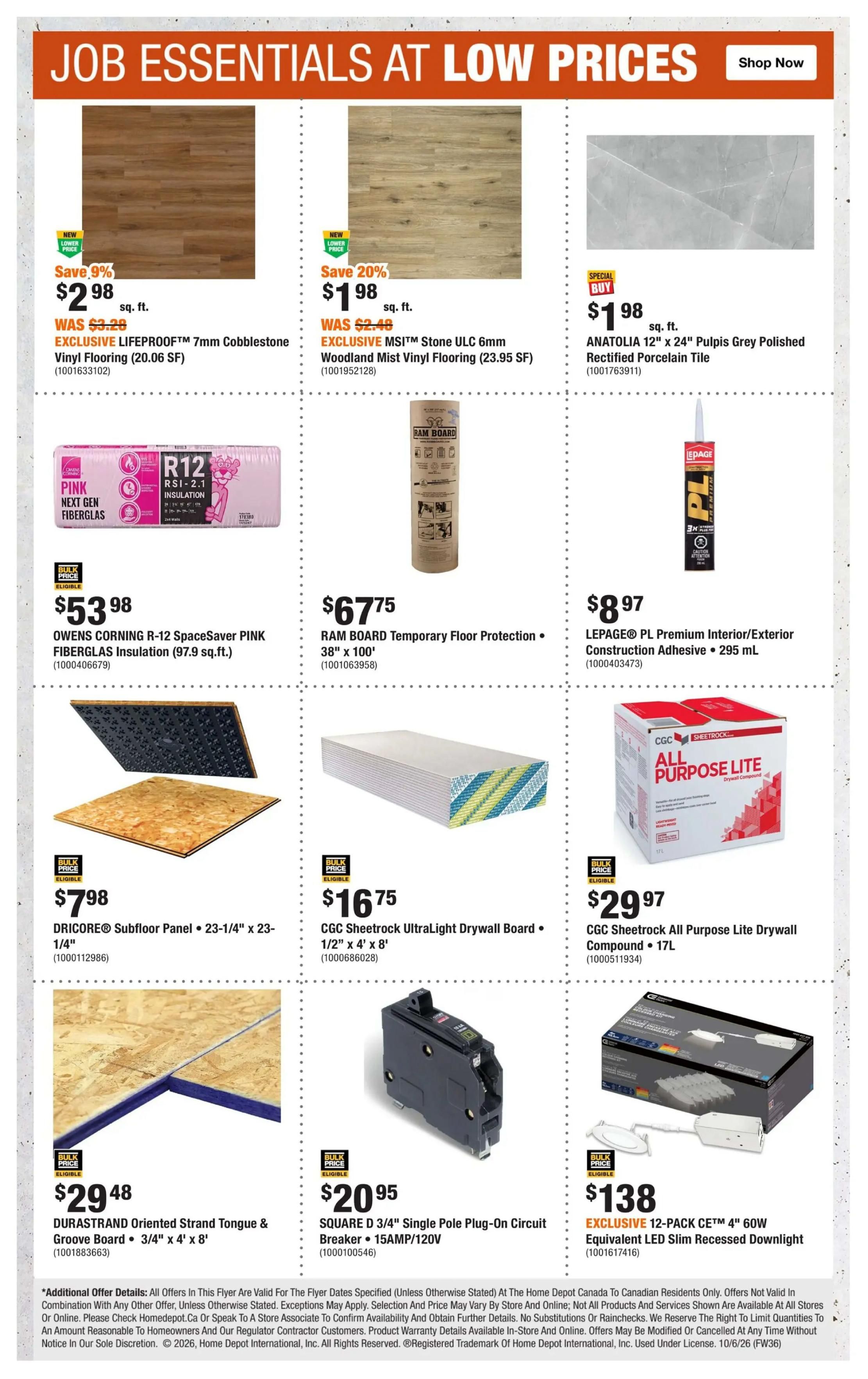 Home Depot (ON) Flyer October 8 to 21