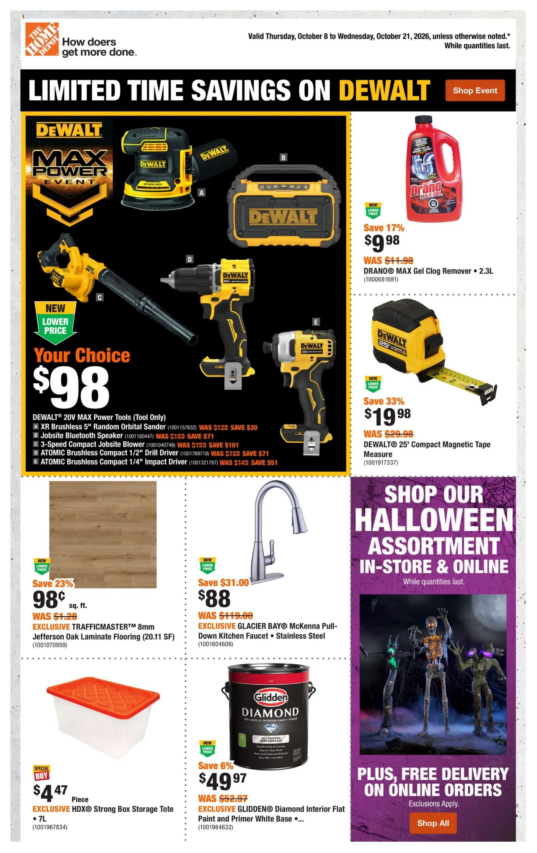 Home Depot (Atlantic) Flyer October 8 to 21
