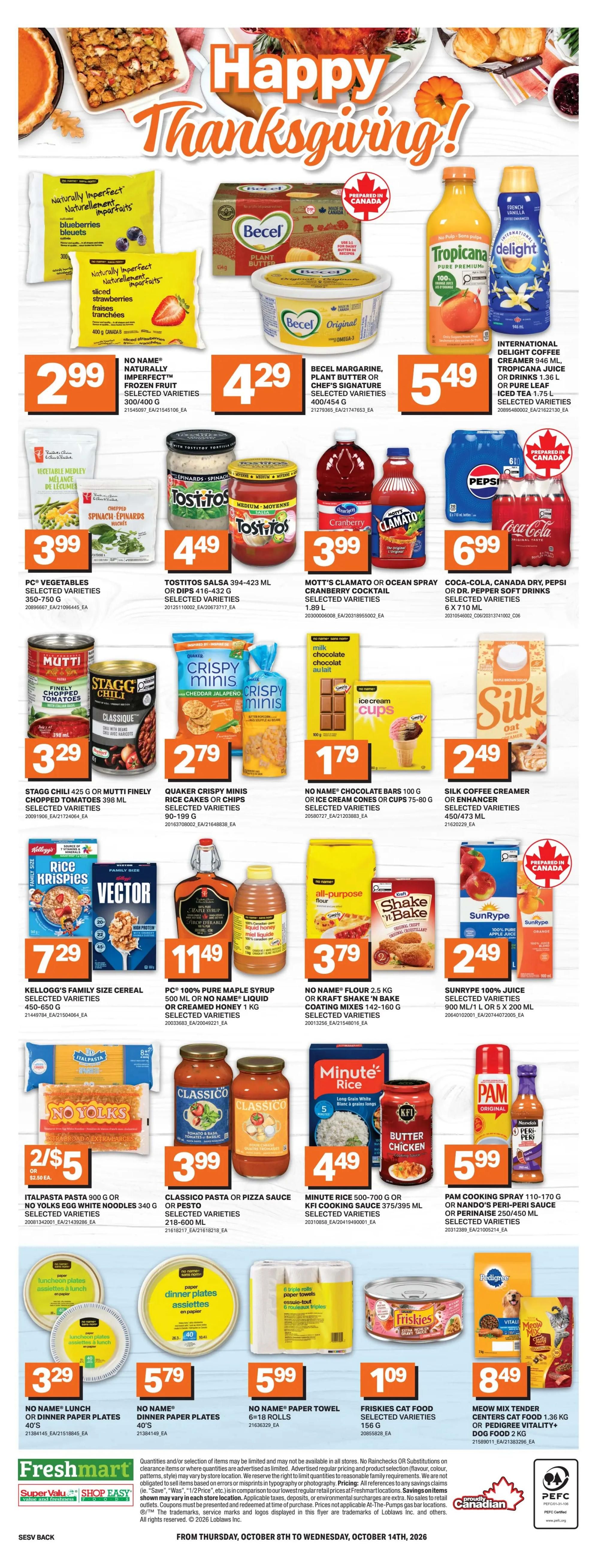 Freshmart (West) Flyer October 8 to 14