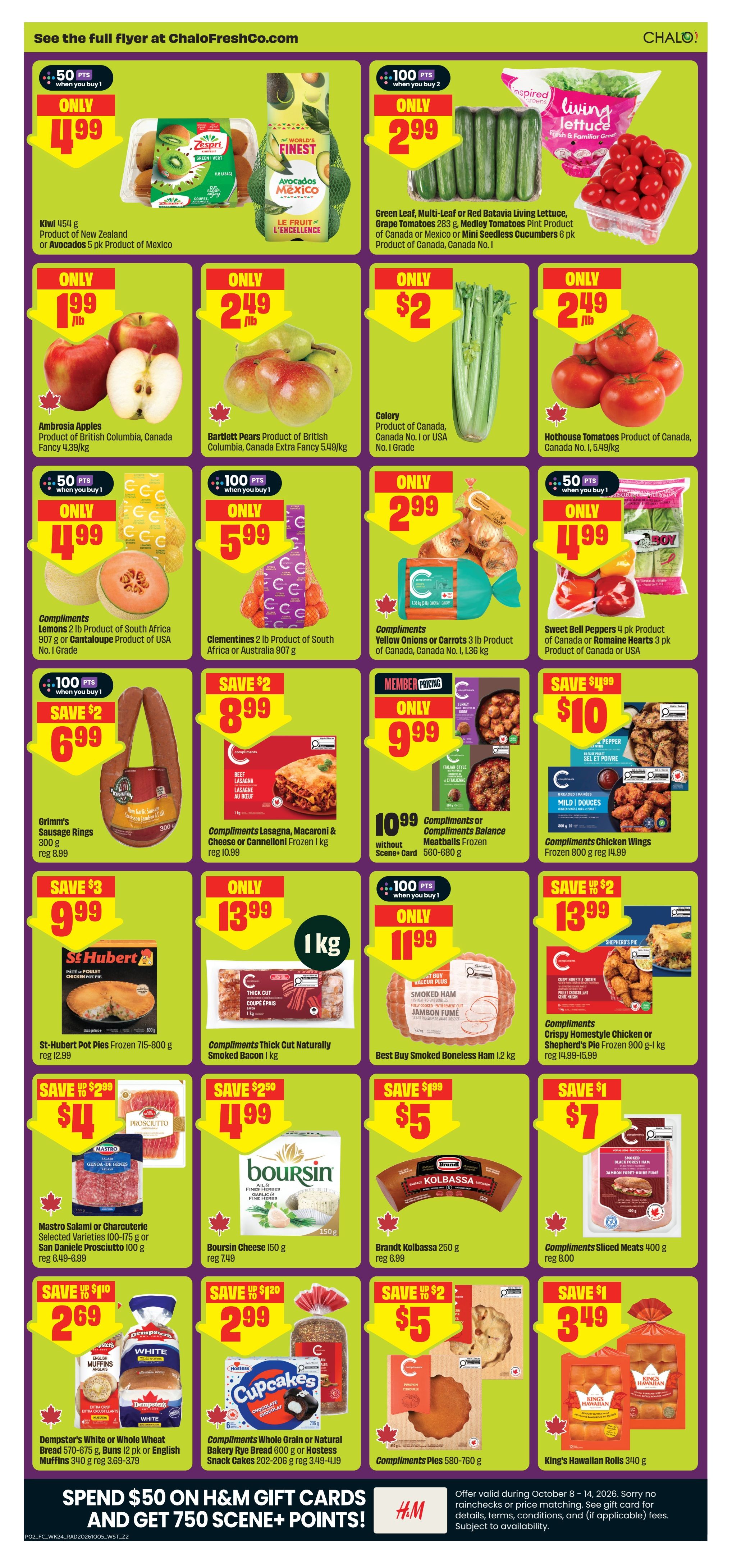 Chalo! FreshCo (West) Flyer October 8 to 14