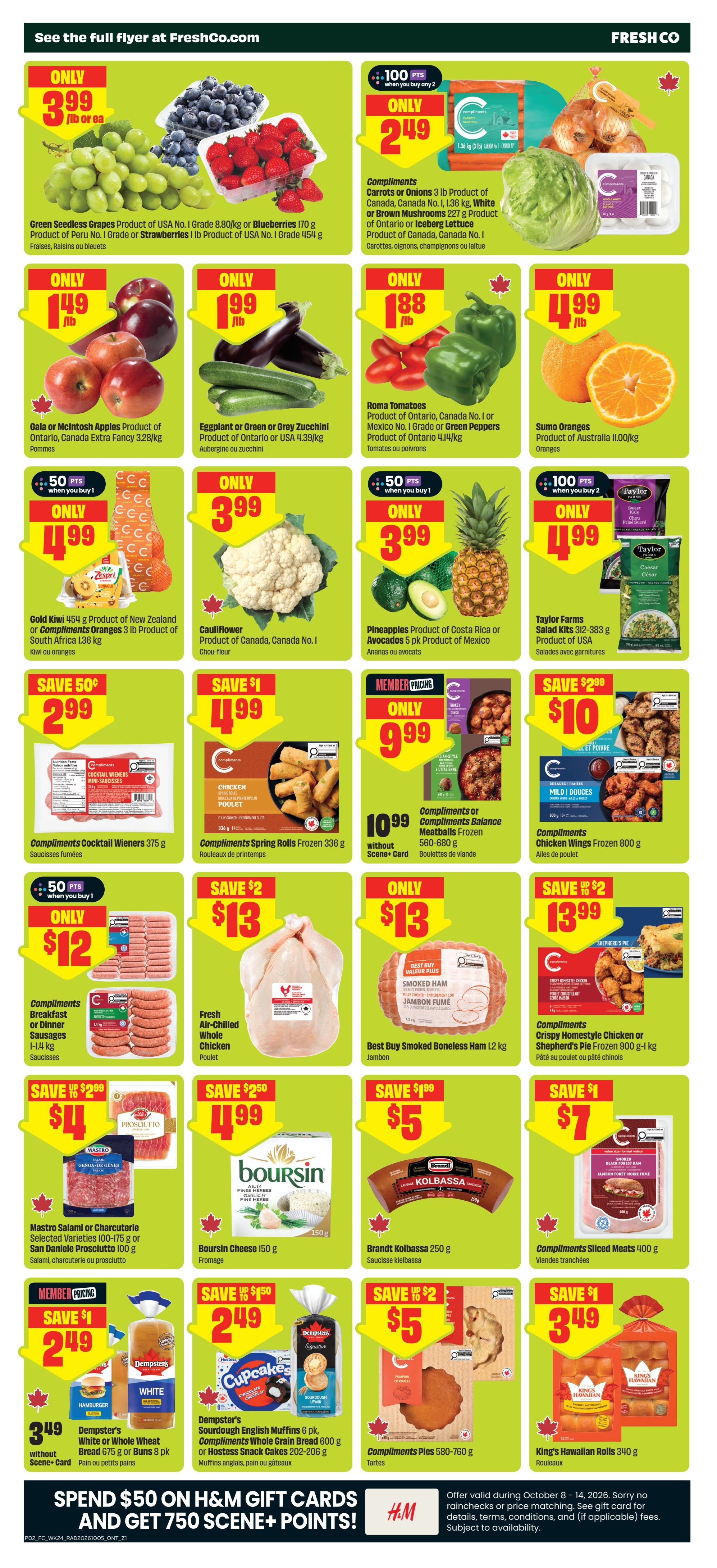 FreshCo (ON) Flyer October 8 to 14