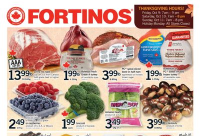 Fortinos Flyer October 8 to 11