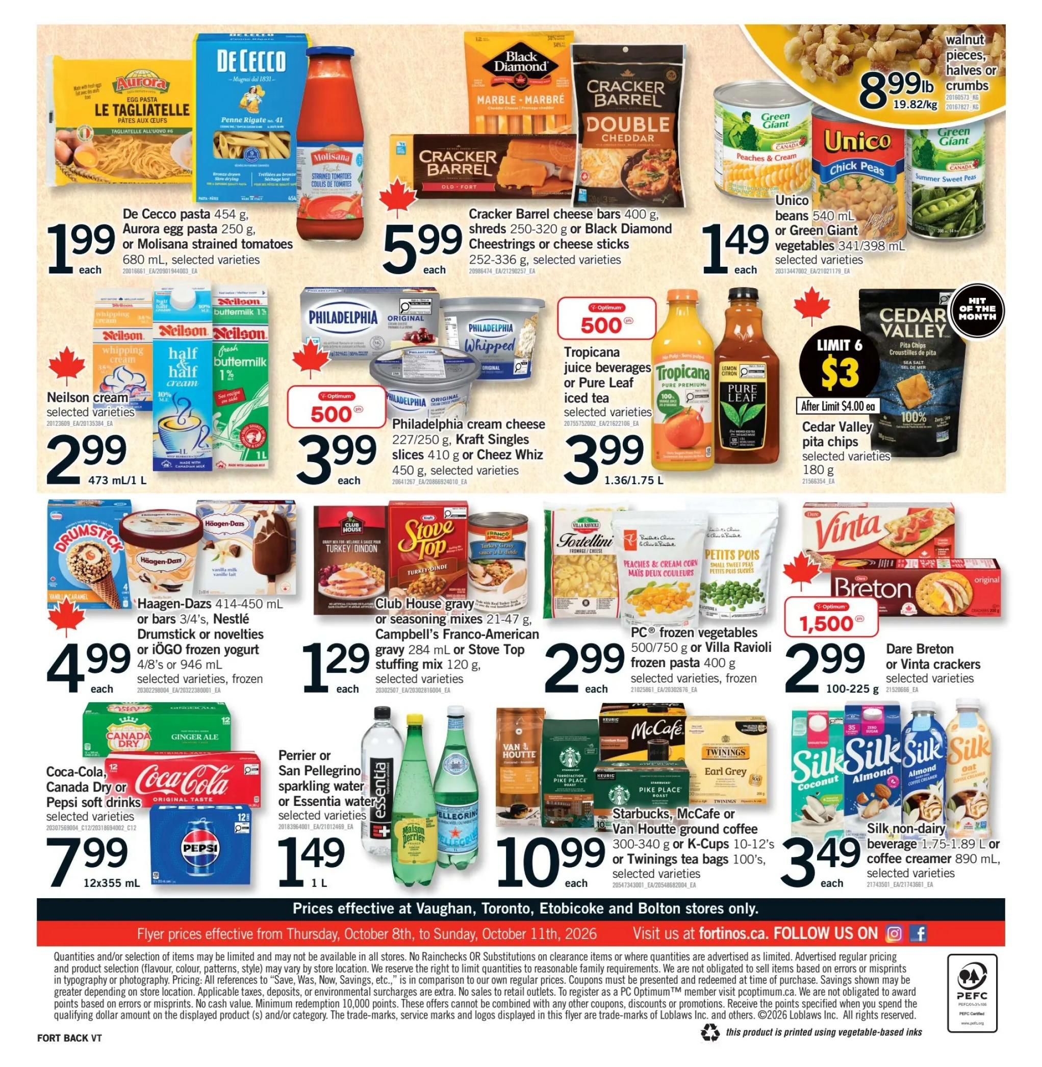 Fortinos Flyer October 8 to 11