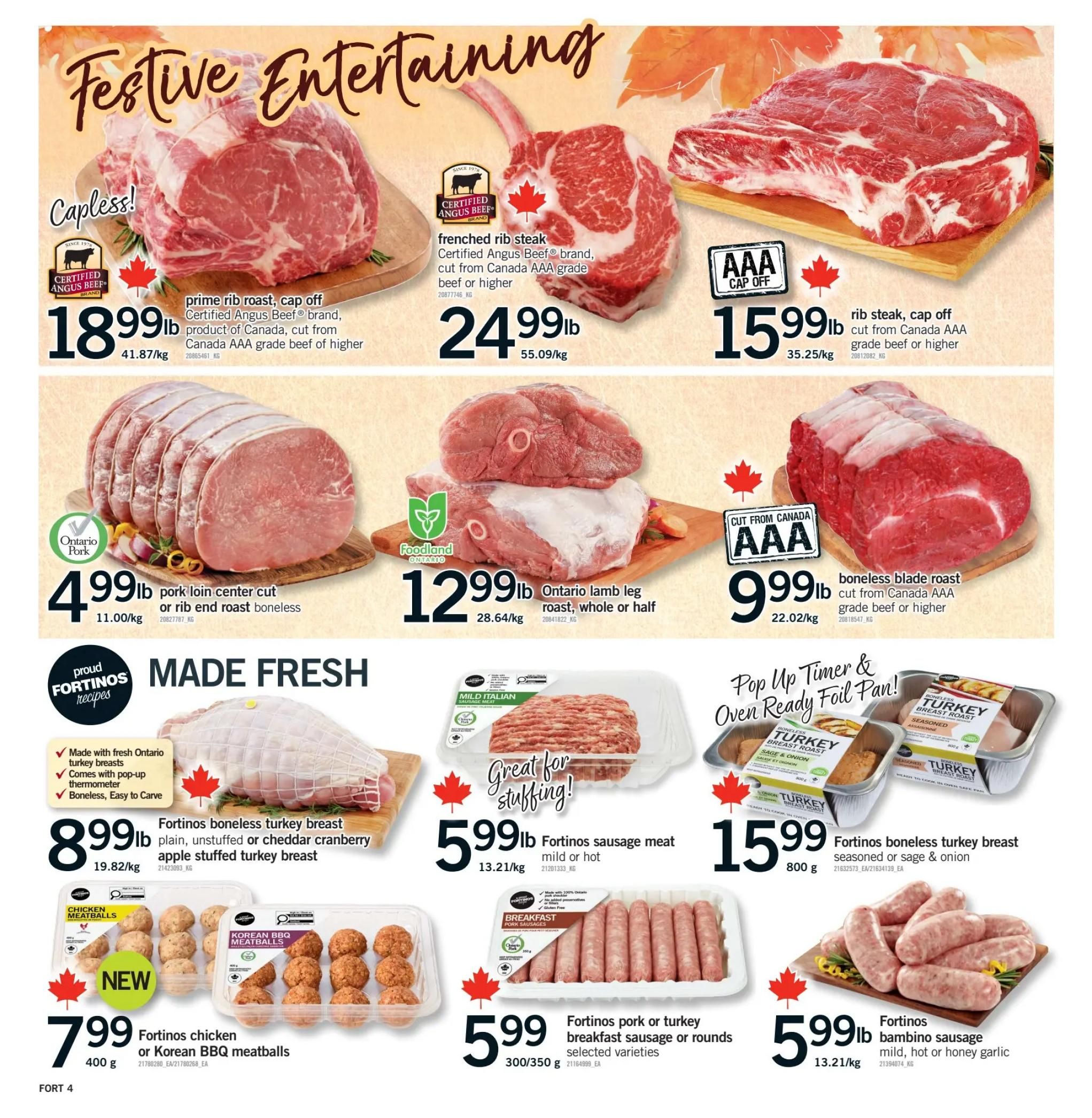 Fortinos Flyer October 8 to 11