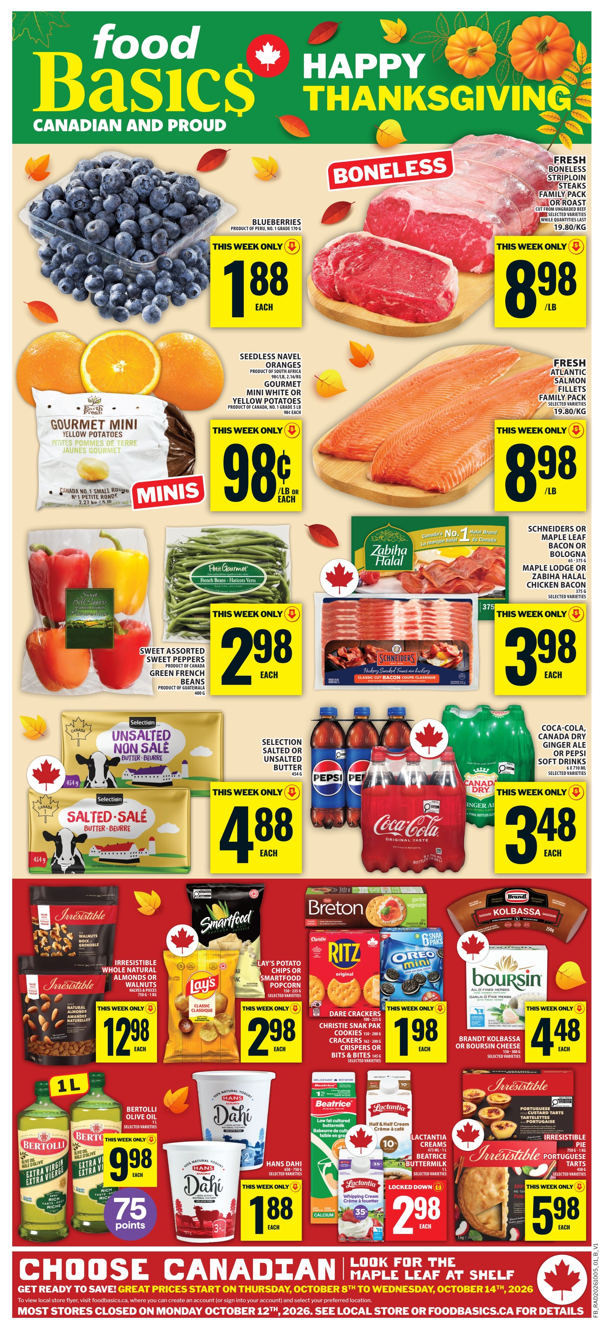 Food Basics Flyer October 8 to 14