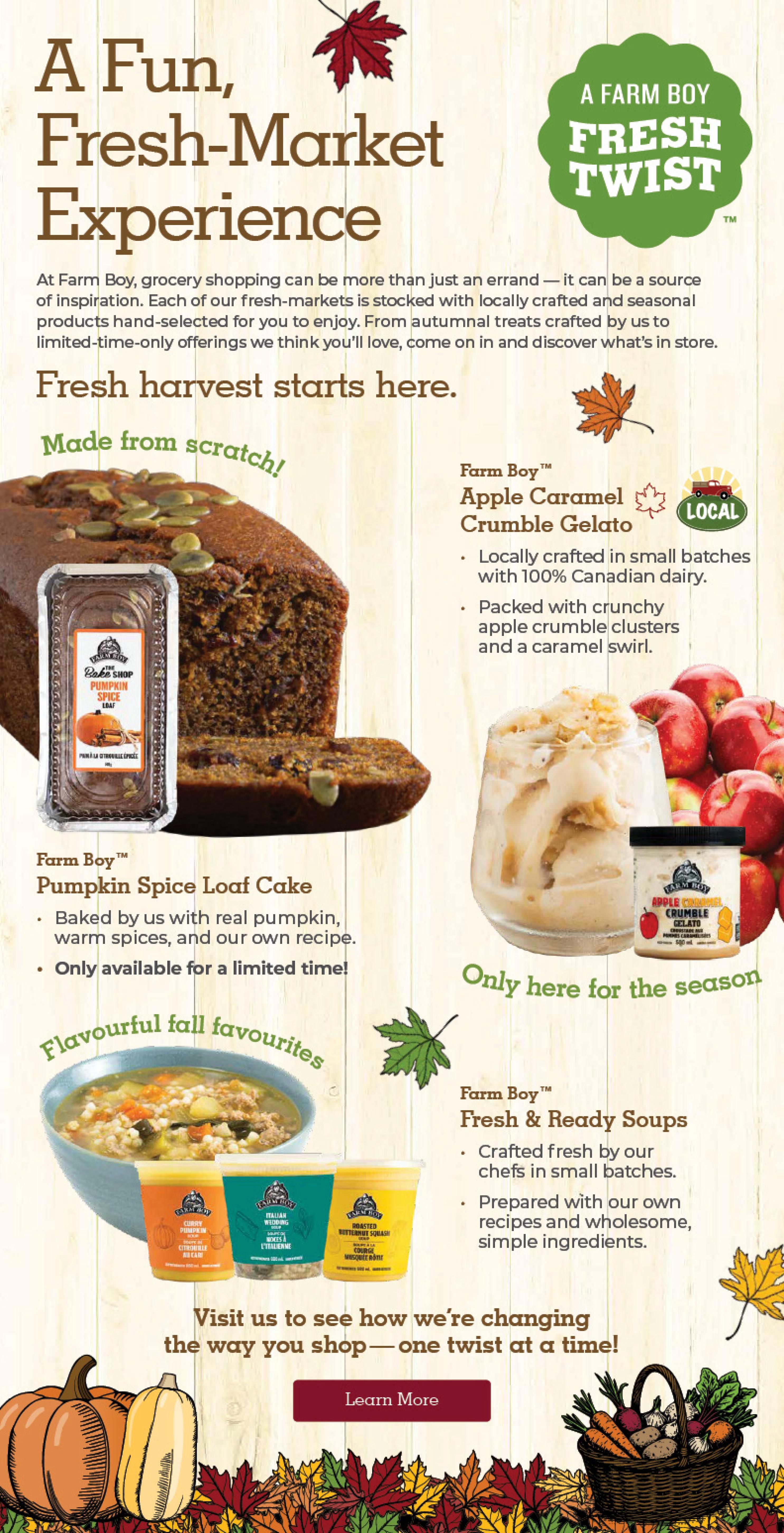 Farm Boy Flyer October 8 to 14