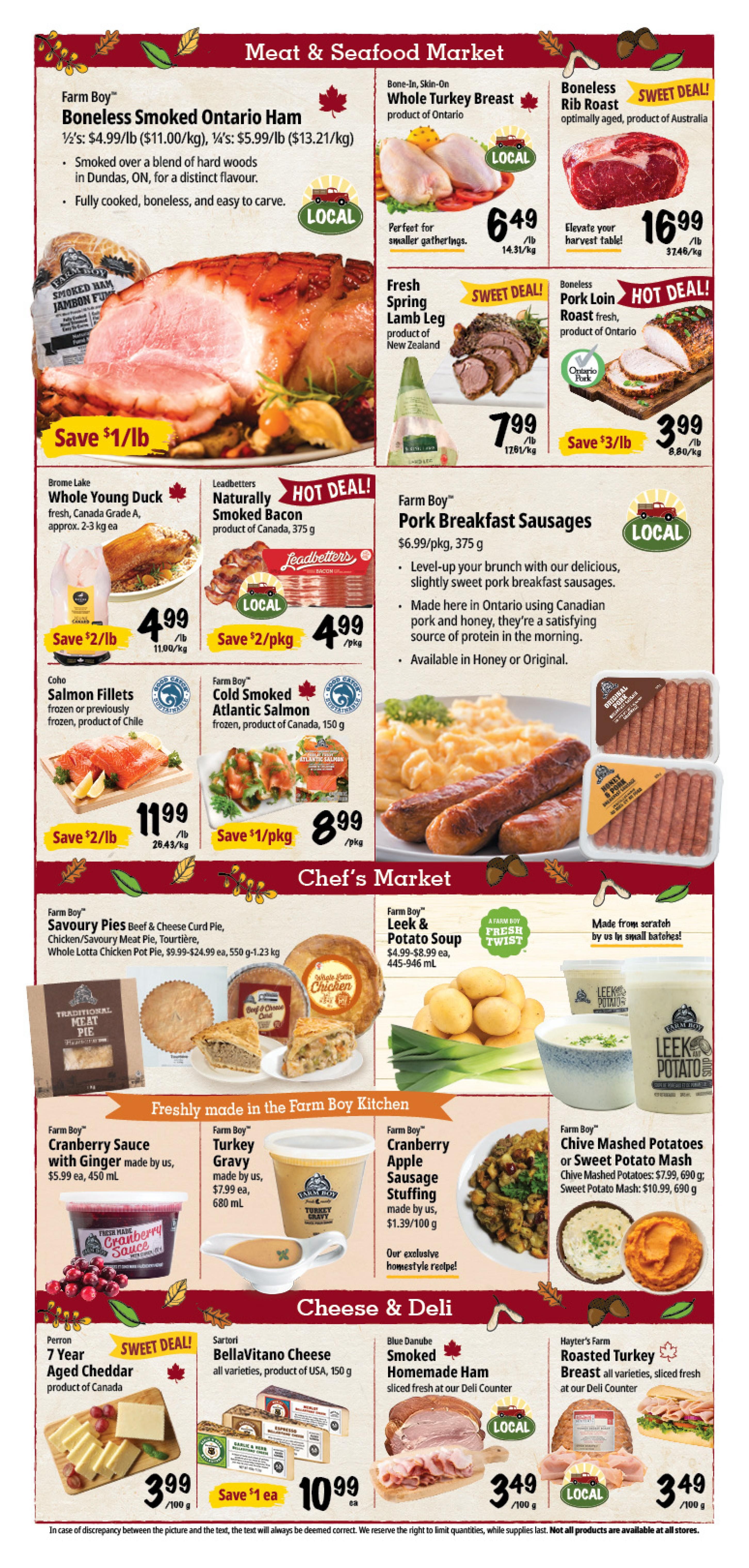 Farm Boy Flyer October 8 to 14