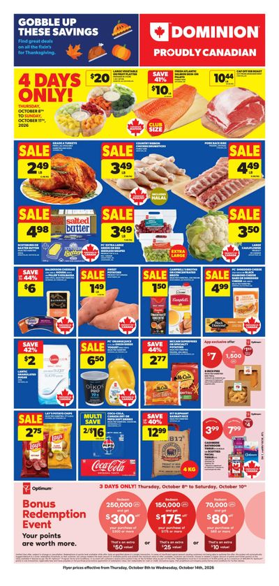 Dominion Flyer October 8 to 14