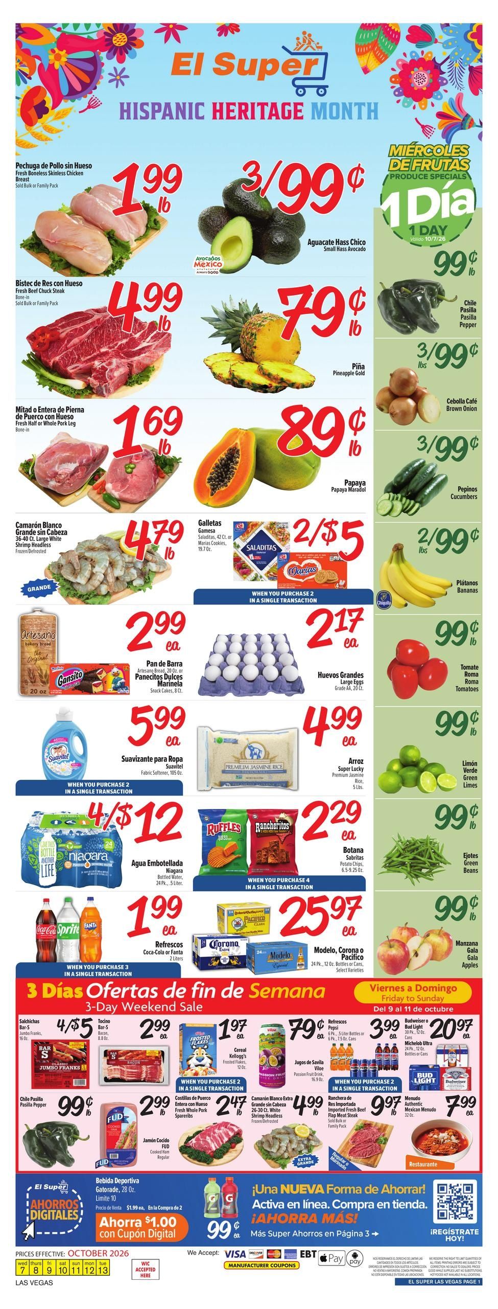 El Super (Henderson Area, NV) Weekly Ad October 7 - 13, 2026