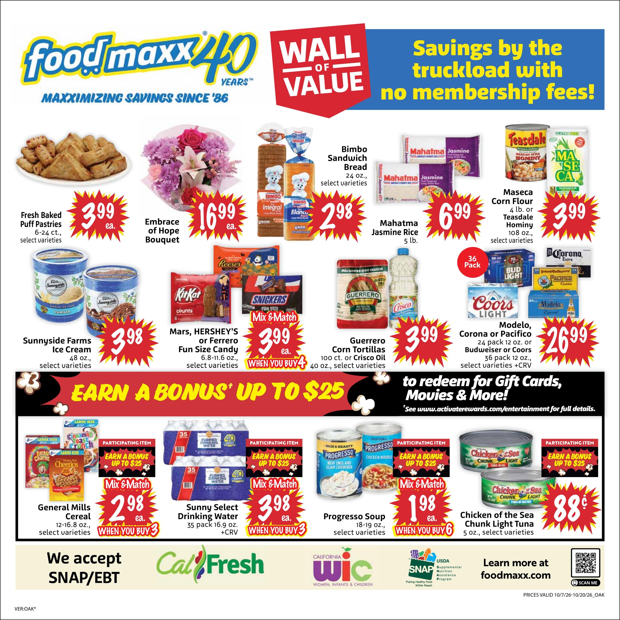 FoodMaxx (Berkeley-Oakland Area, CA) Weekly Ad October 7 - 20, 2026