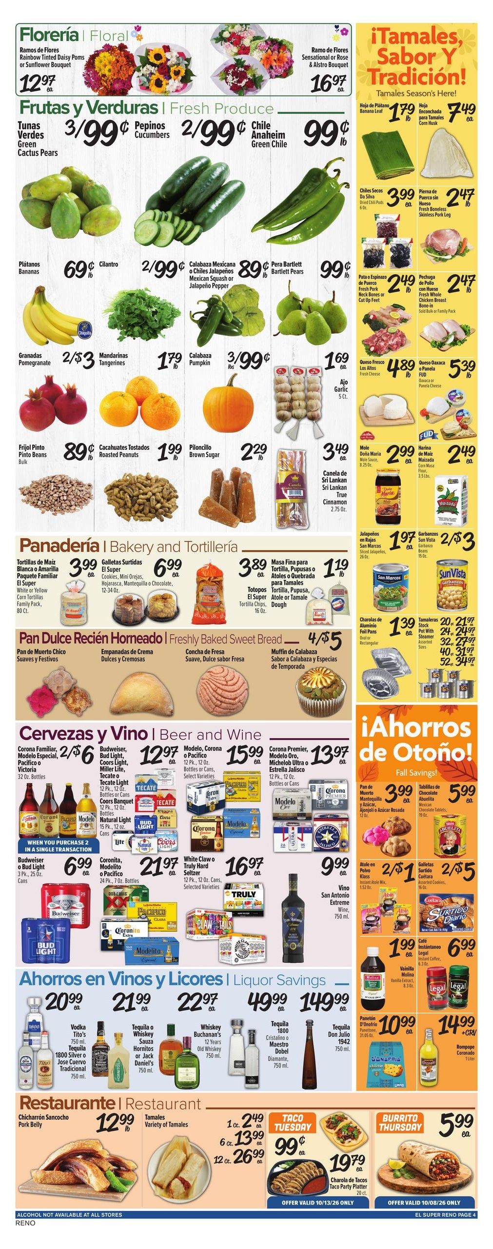 El Super (Loyalton Area, CA) Weekly Ad October 7 - 13, 2026